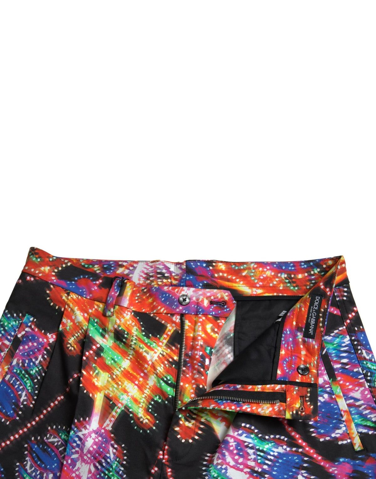 Dolce & Gabbana Multicolor Printed Cotton Men Bermuda Men's Shorts
