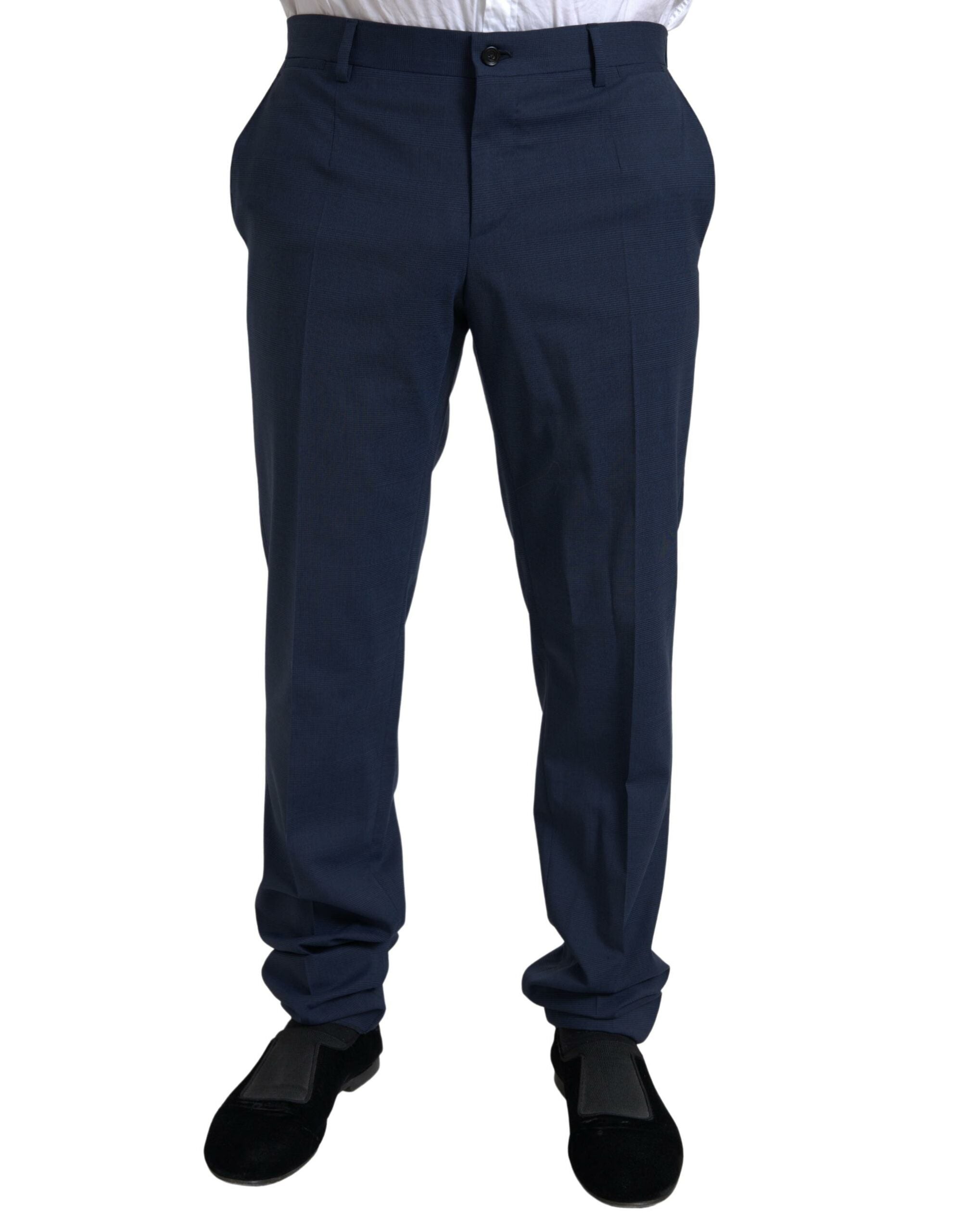 Dolce & Gabbana Elegant Slim Fit Blue Two-Piece Men's Suit