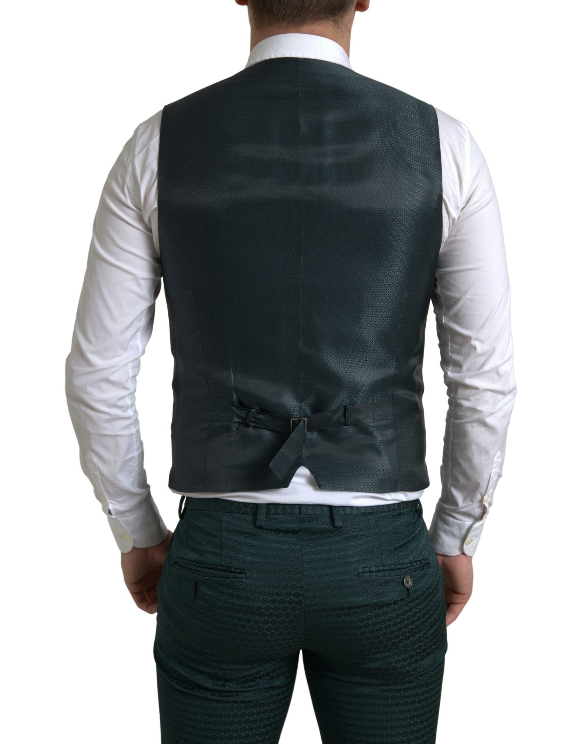 Dolce & Gabbana Emerald Elegance Slim Fit 3-Piece Men's Suit