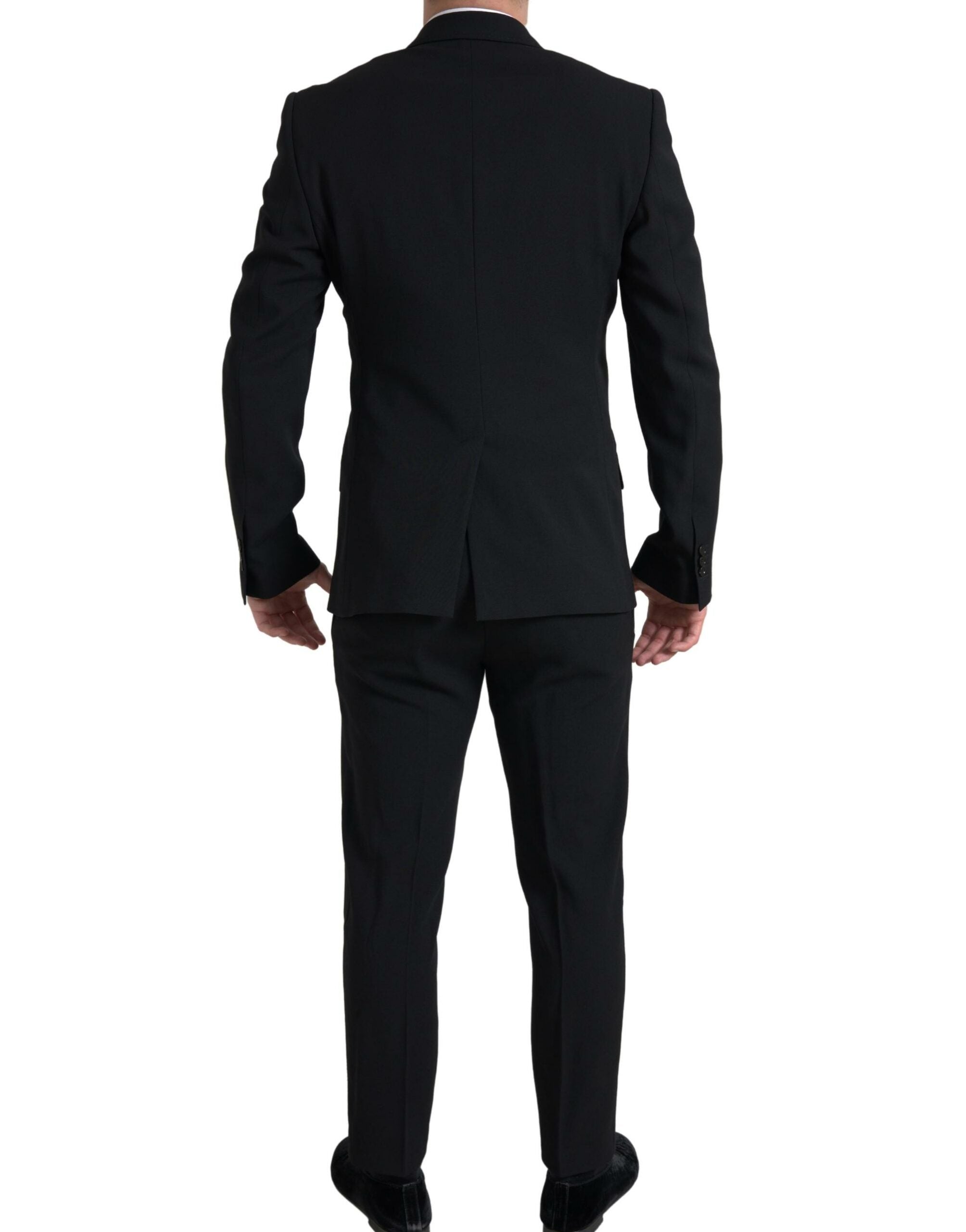 Dolce & Gabbana Black 2 Piece Double Breasted SICILIA Men's Suit