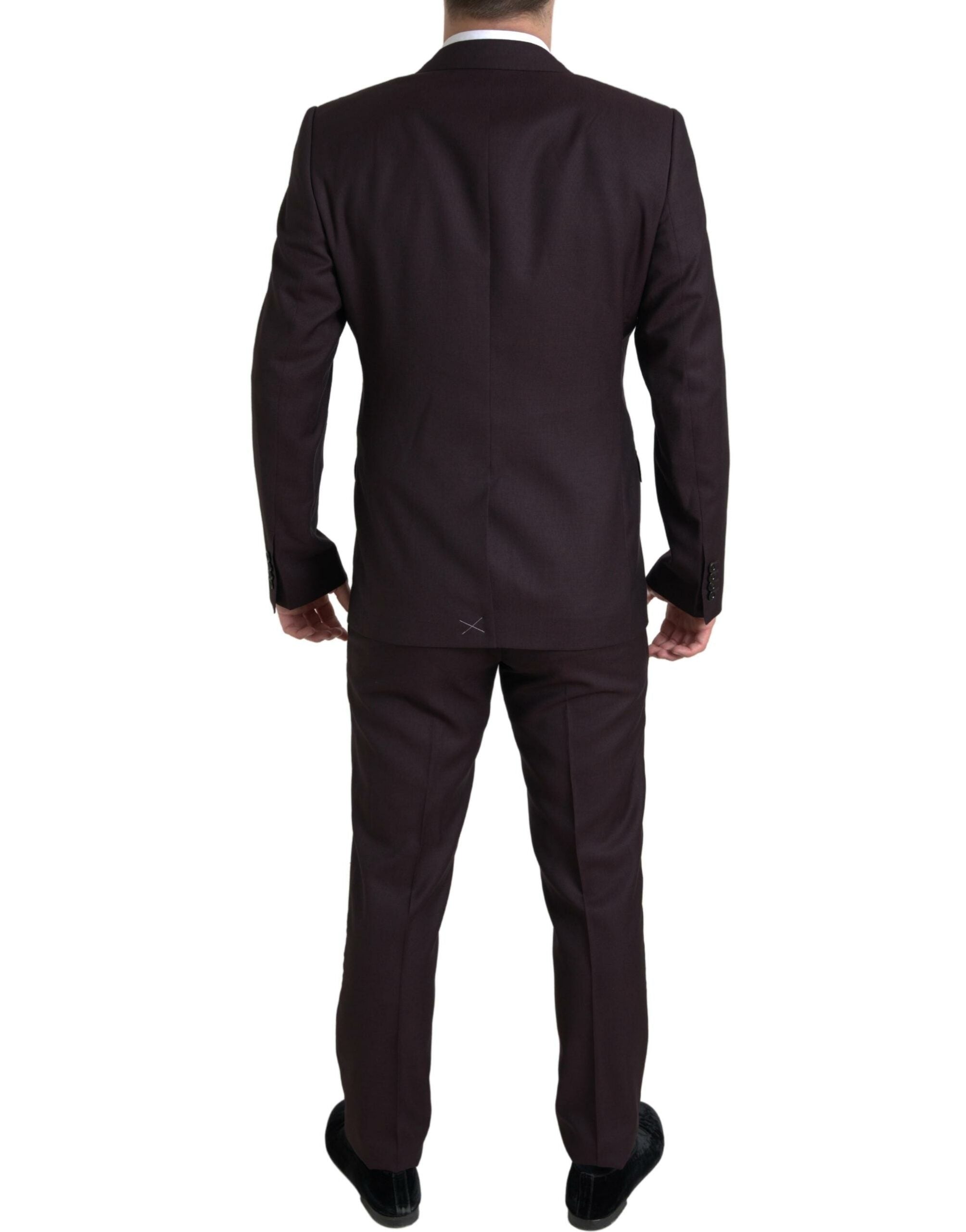 Dolce & Gabbana Maroon 2 Piece Single Breasted MARTINI Men's Suit