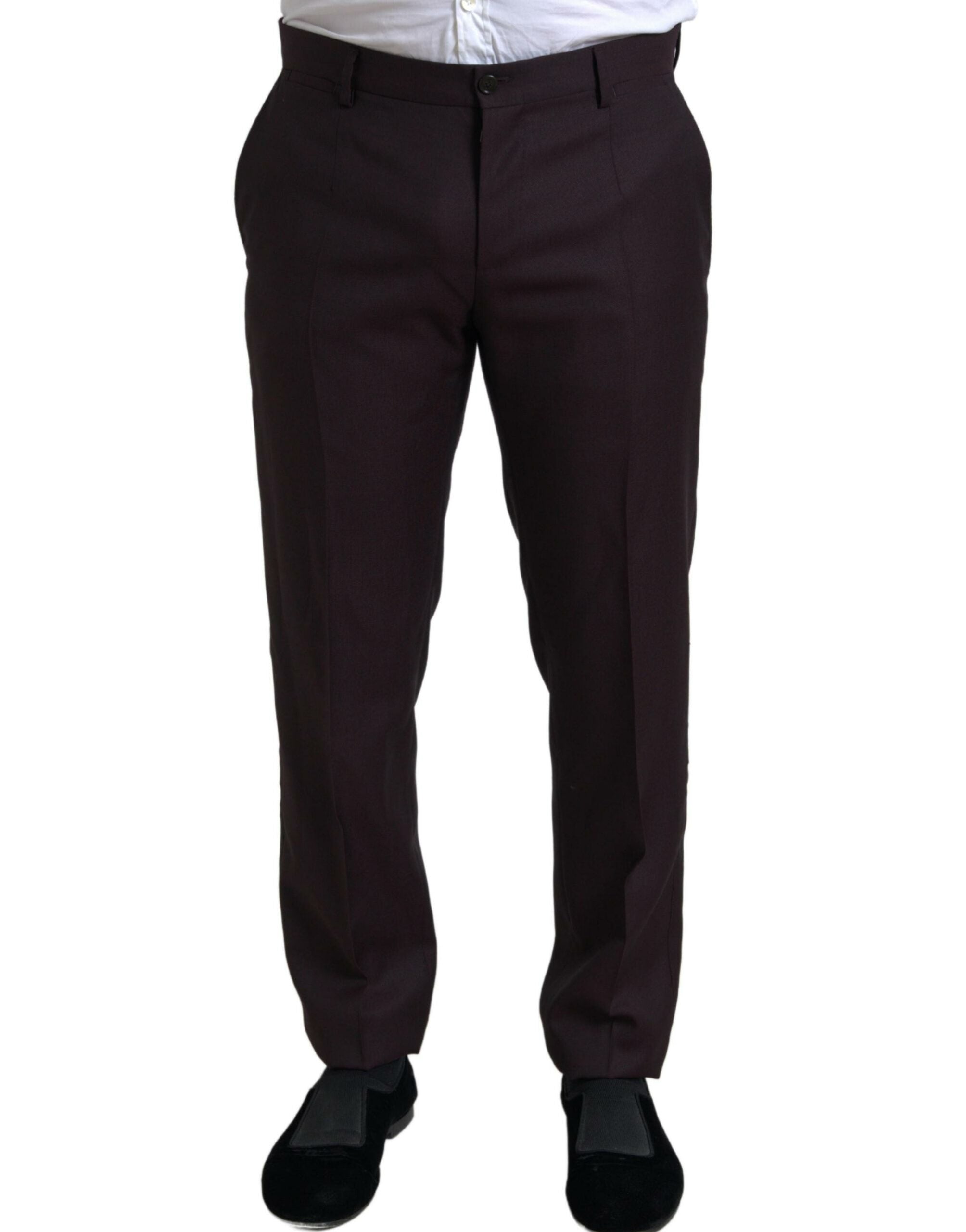 Dolce & Gabbana Maroon 2 Piece Single Breasted MARTINI Men's Suit