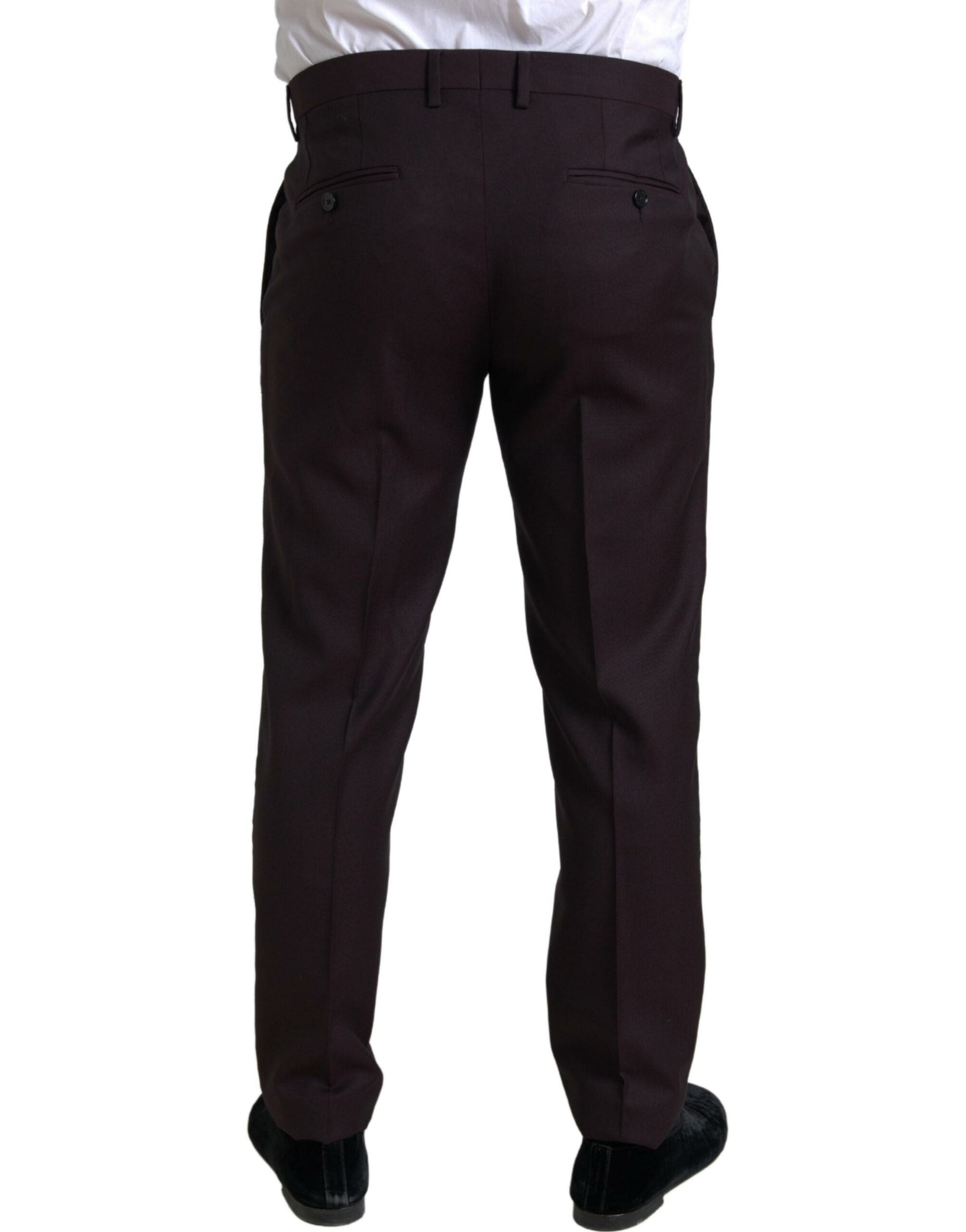 Dolce & Gabbana Maroon 2 Piece Single Breasted MARTINI Men's Suit