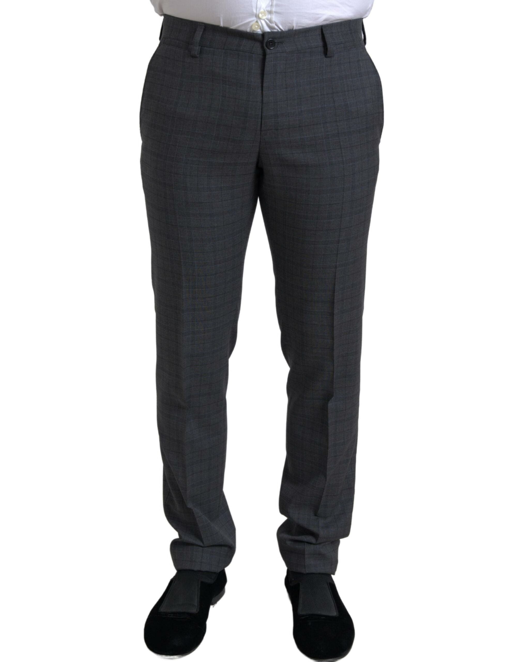 Dolce & Gabbana Gray 2 Piece Single Breasted MARTINI Men's Suit