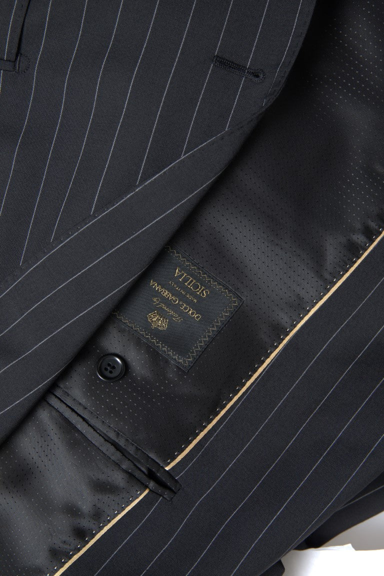 Dolce & Gabbana Dark Gray Single Breasted SICILIA Men's Blazer