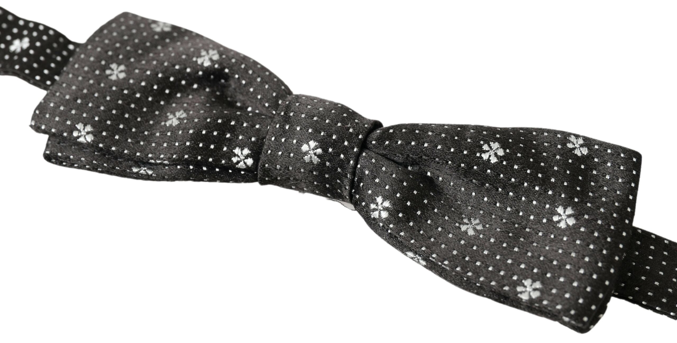 Dolce & Gabbana Elegant Black Silk Bow Men's Tie
