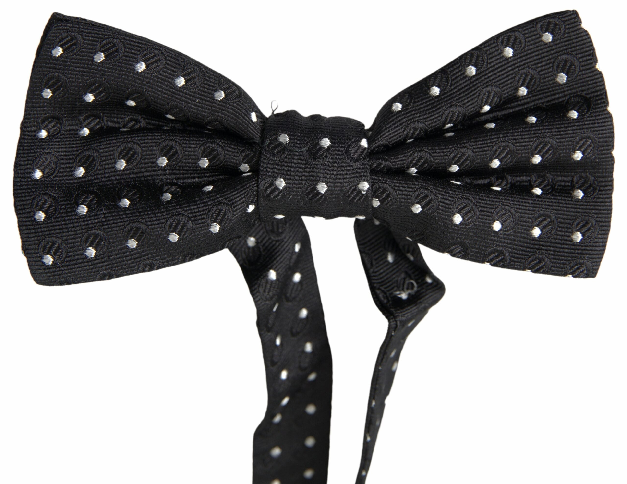Dolce & Gabbana Elegant Black Silk Bow Men's Tie