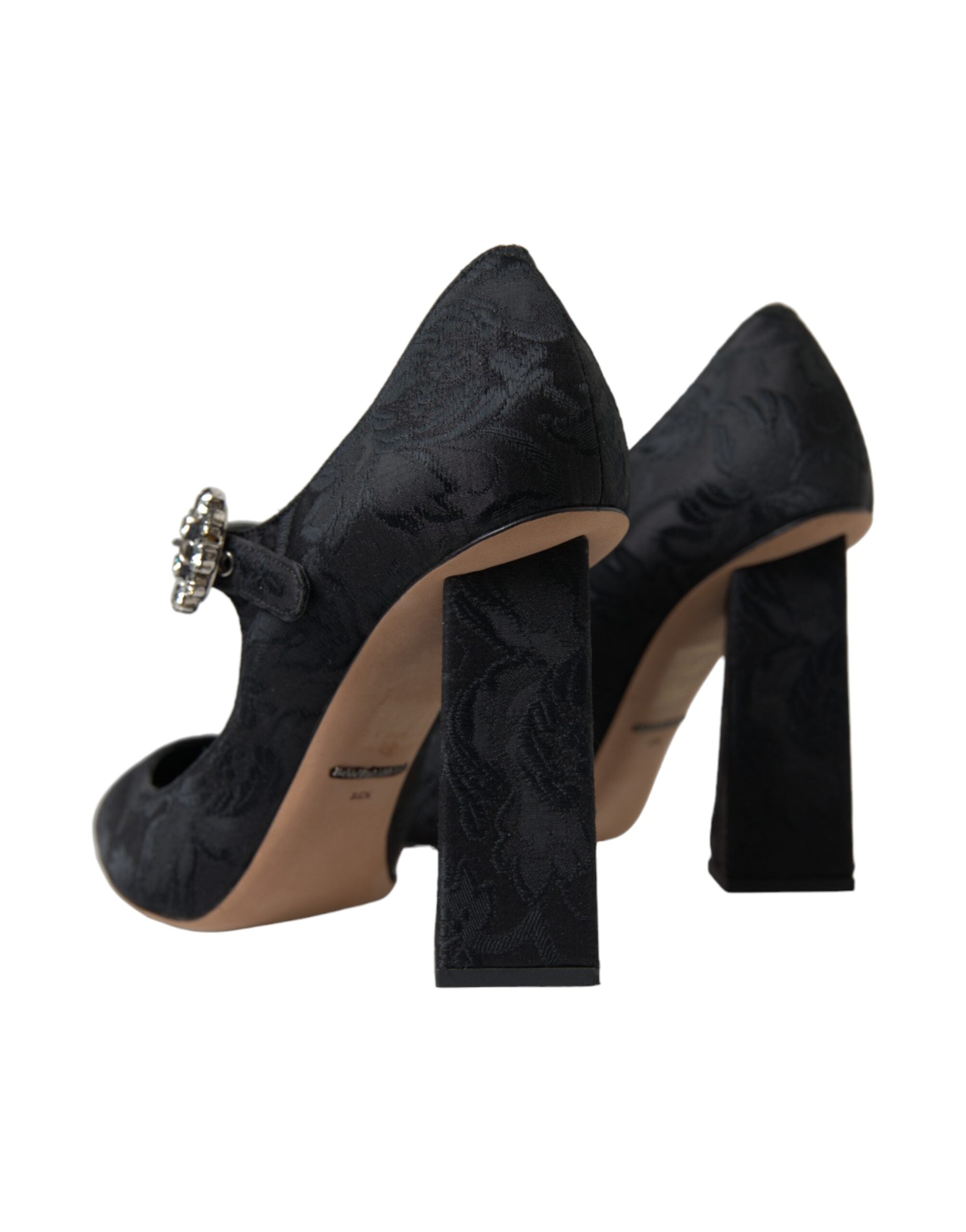 Dolce & Gabbana Chic Black Brocade Mary Janes Women's Pumps