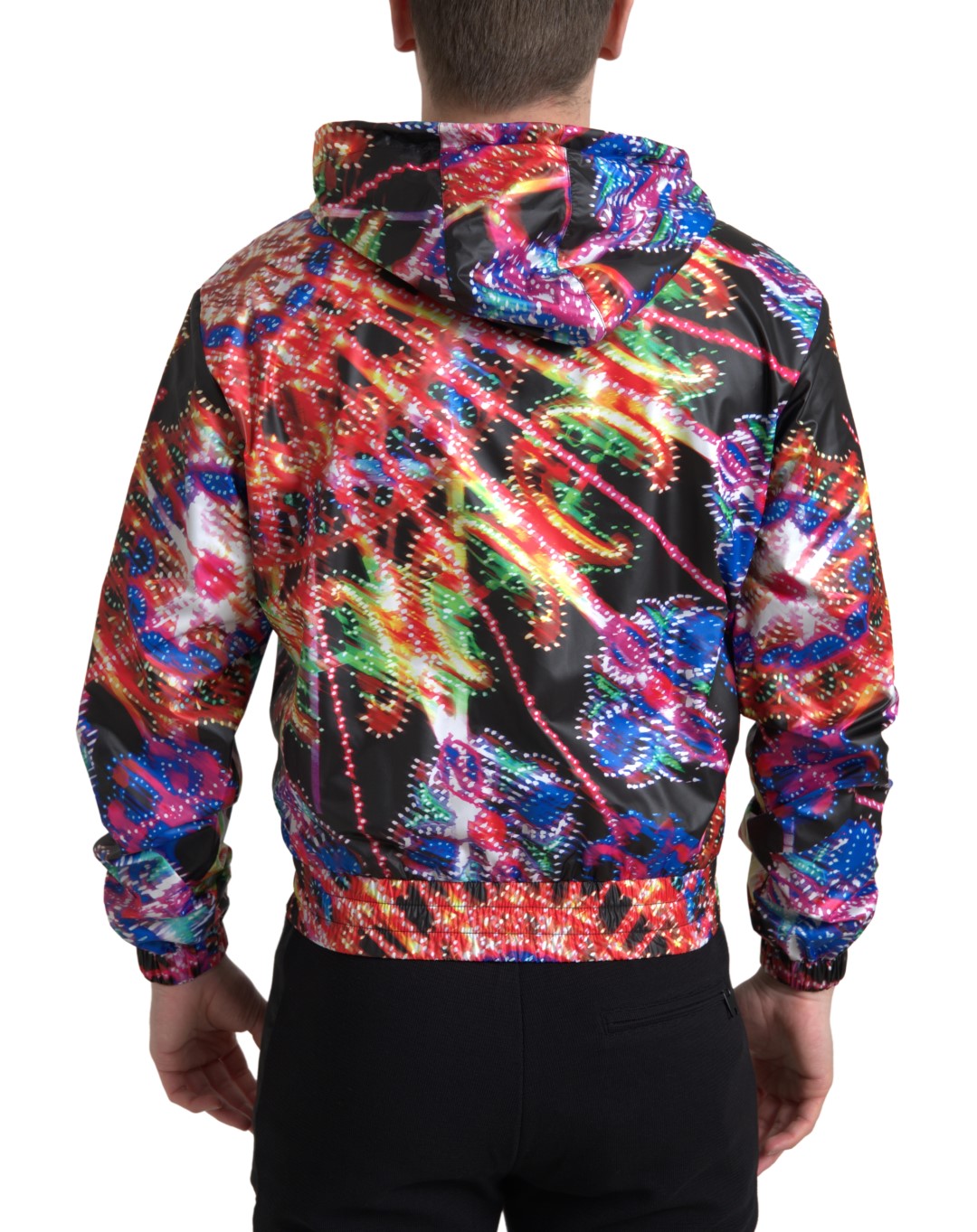 Dolce & Gabbana Multicolor Hooded Sweatshirt Men's Sweater
