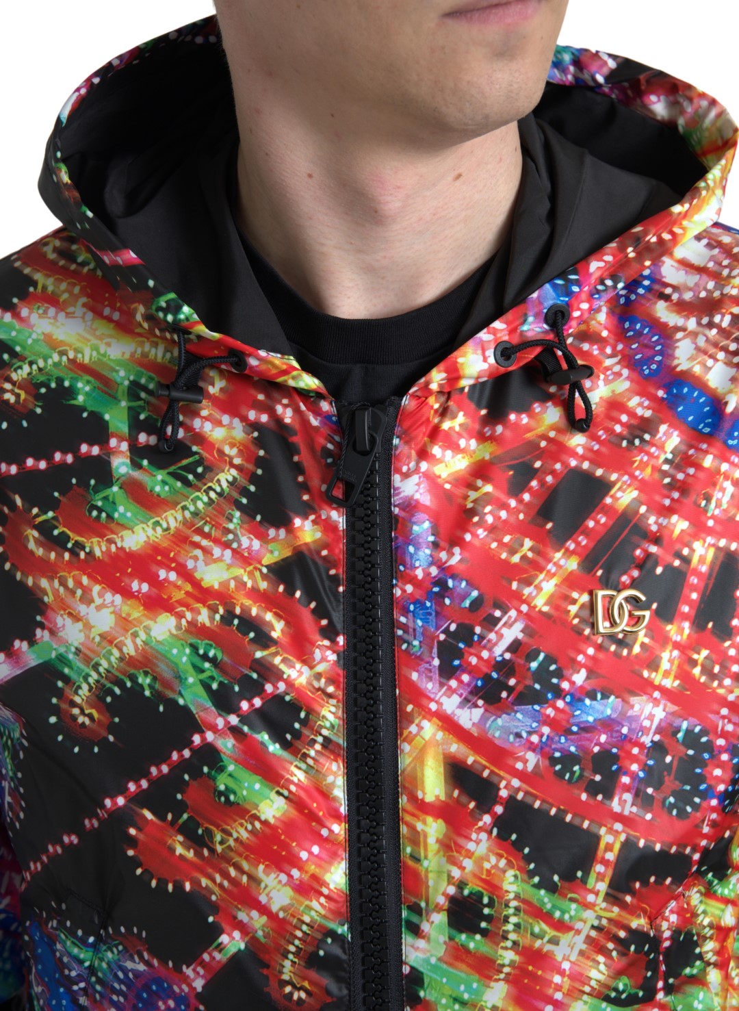 Dolce & Gabbana Multicolor Hooded Sweatshirt Men's Sweater