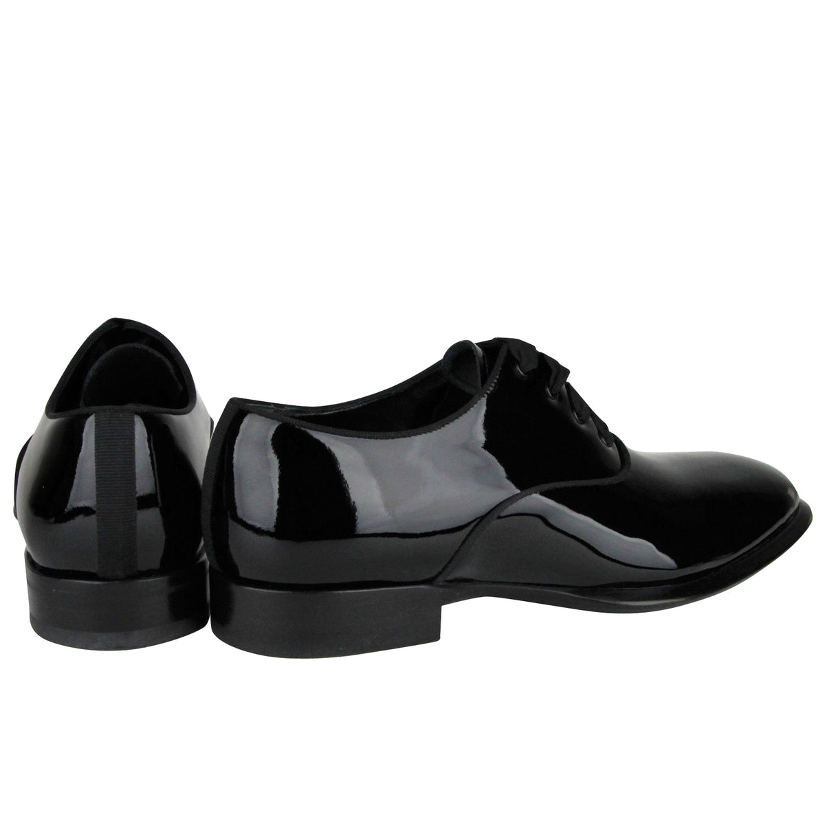 Alexander McQueen Men's Patent Black Leather Dress Shoes