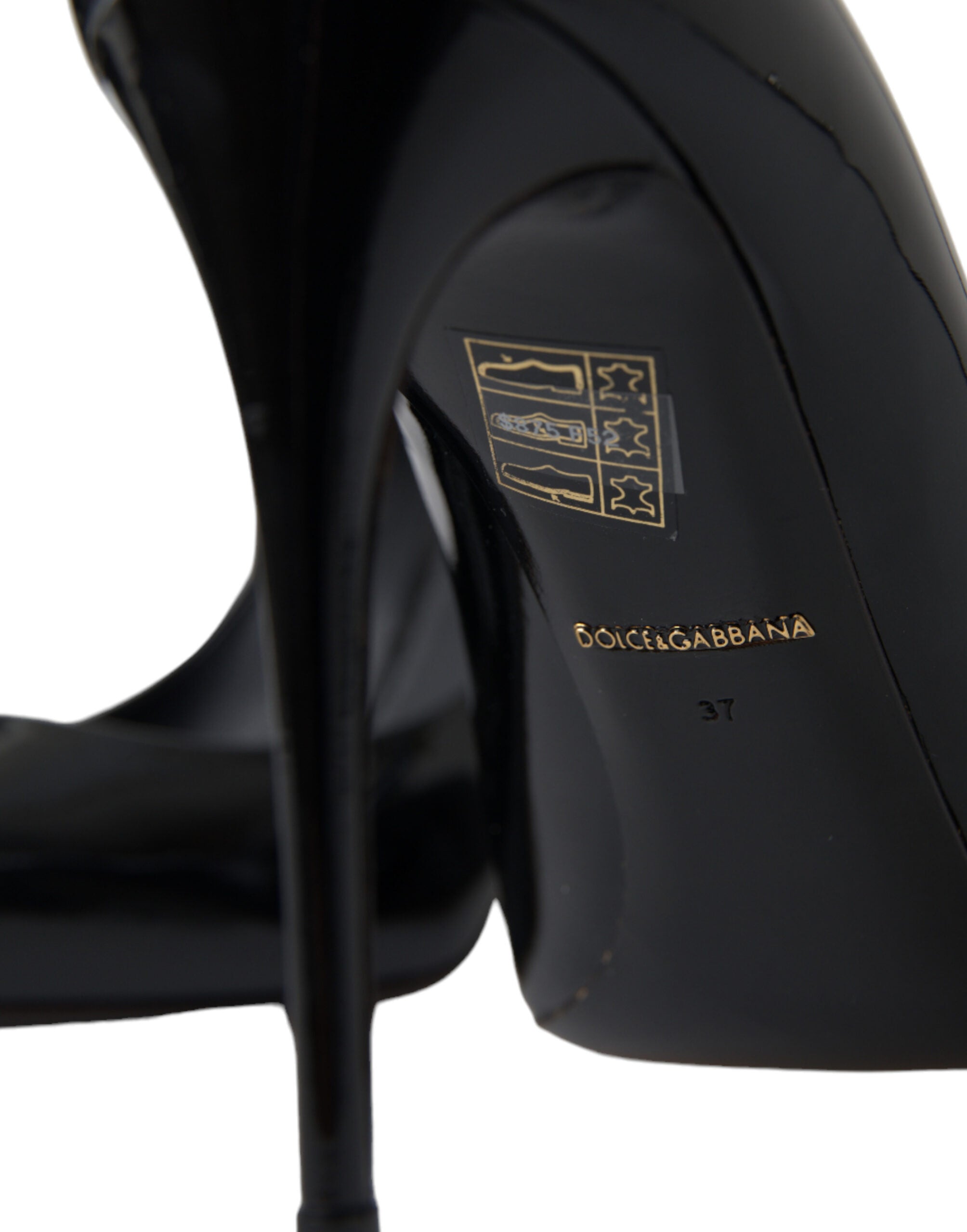Dolce & Gabbana Black Patent Leather Pumps Heels Women's Shoes