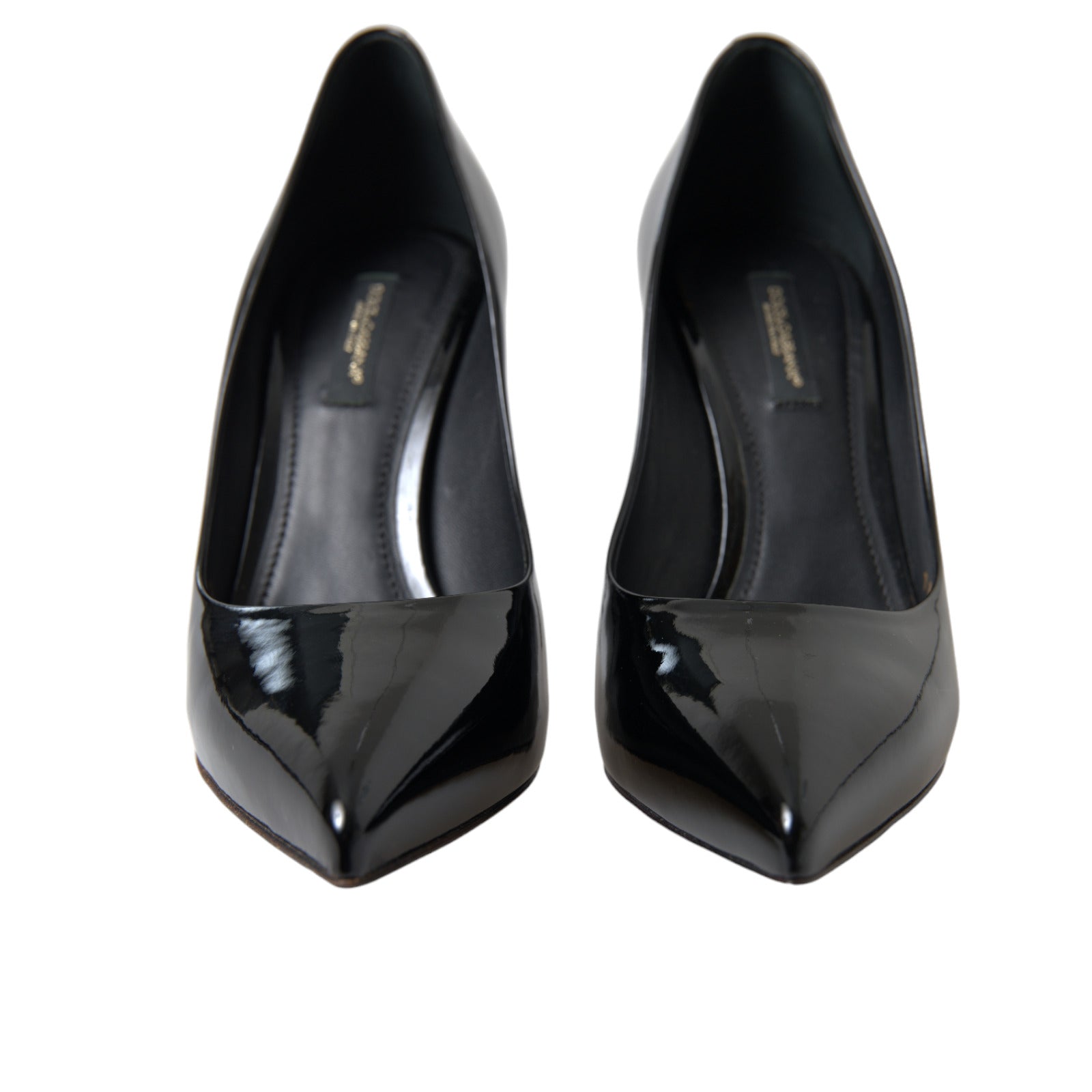 Dolce & Gabbana Black Patent Leather Pumps Heels Women's Shoes