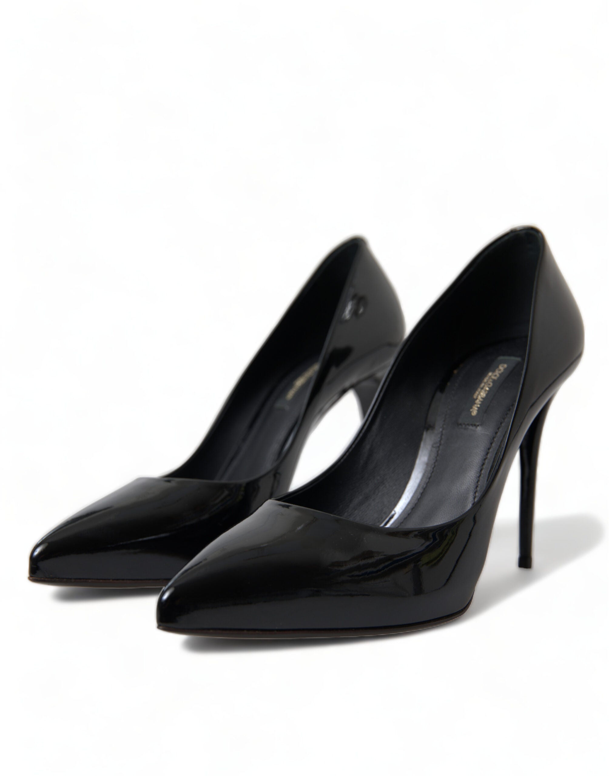 Dolce & Gabbana Black Patent Leather Pumps Heels Women's Shoes