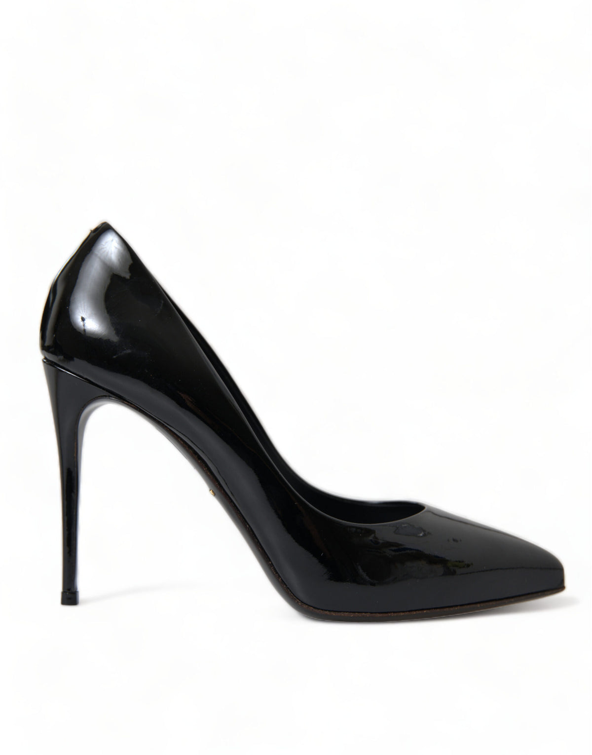 Dolce & Gabbana Black Patent Leather Pumps Heels Women's Shoes