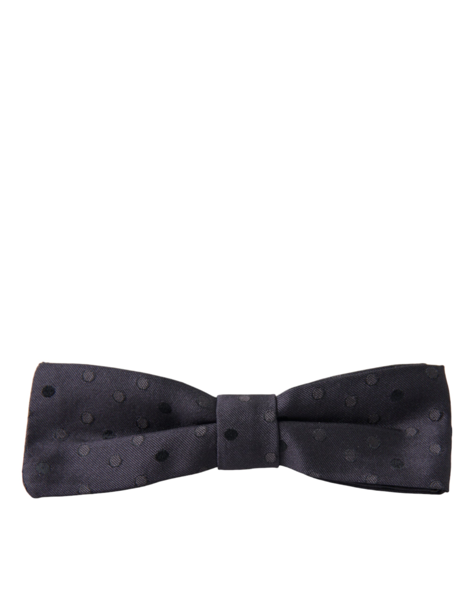 Dolce & Gabbana Blue Polka Dot Silk Adjustable Neck Men Papillon Bow Men's Tie