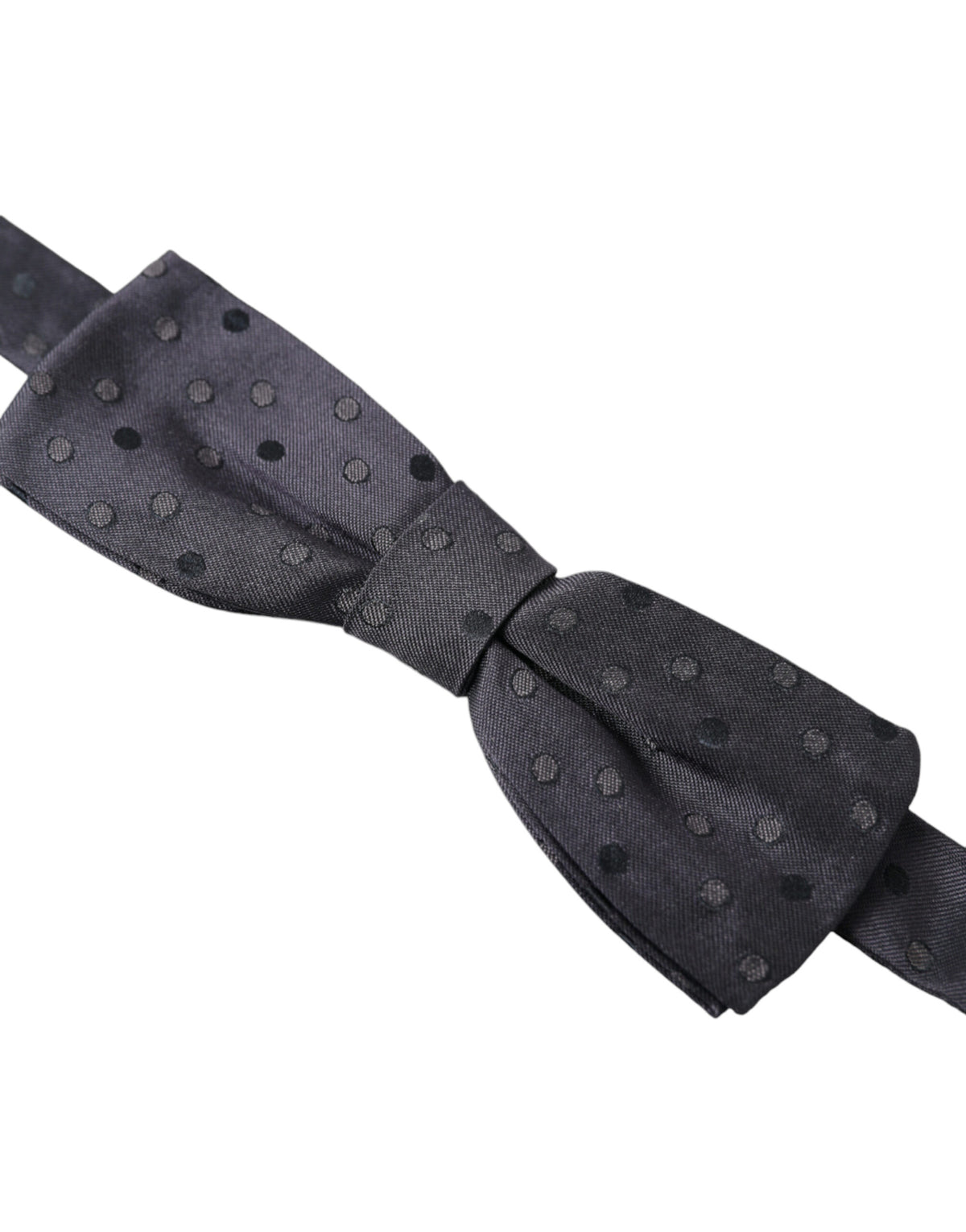 Dolce & Gabbana Blue Polka Dot Silk Adjustable Neck Men Papillon Bow Men's Tie