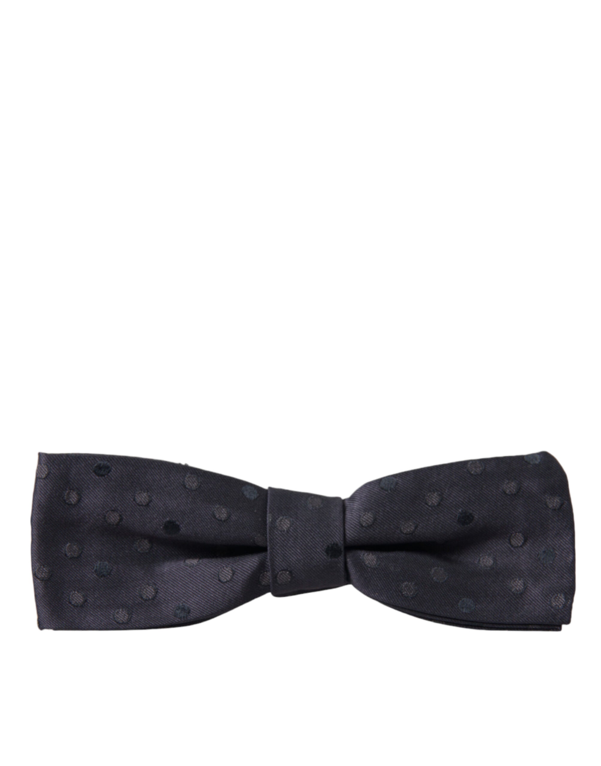 Dolce & Gabbana Blue Polka Dot Silk Adjustable Neck Men Papillon Bow Men's Tie