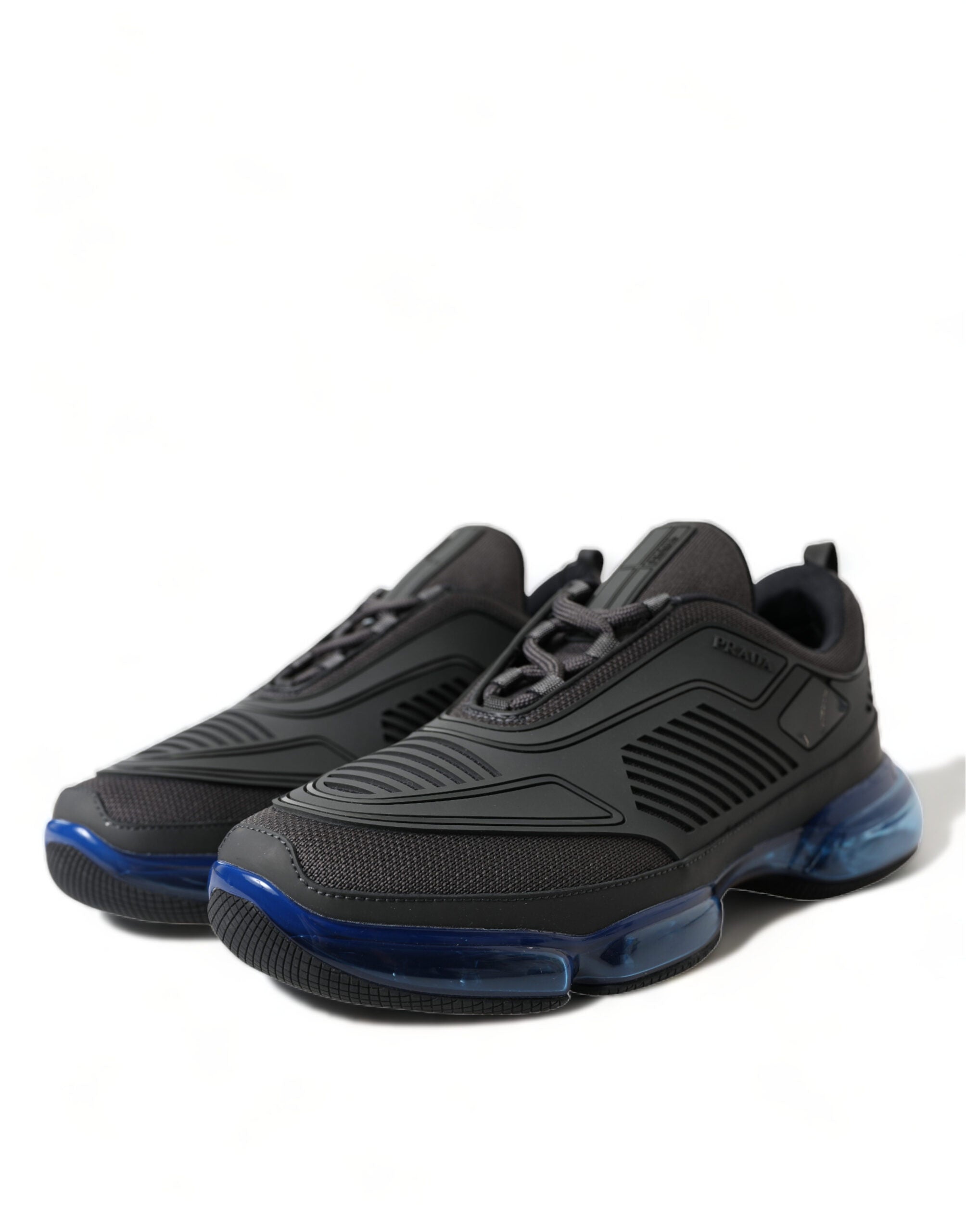 Prada Elegant Men's Black Mesh Men's Sneakers
