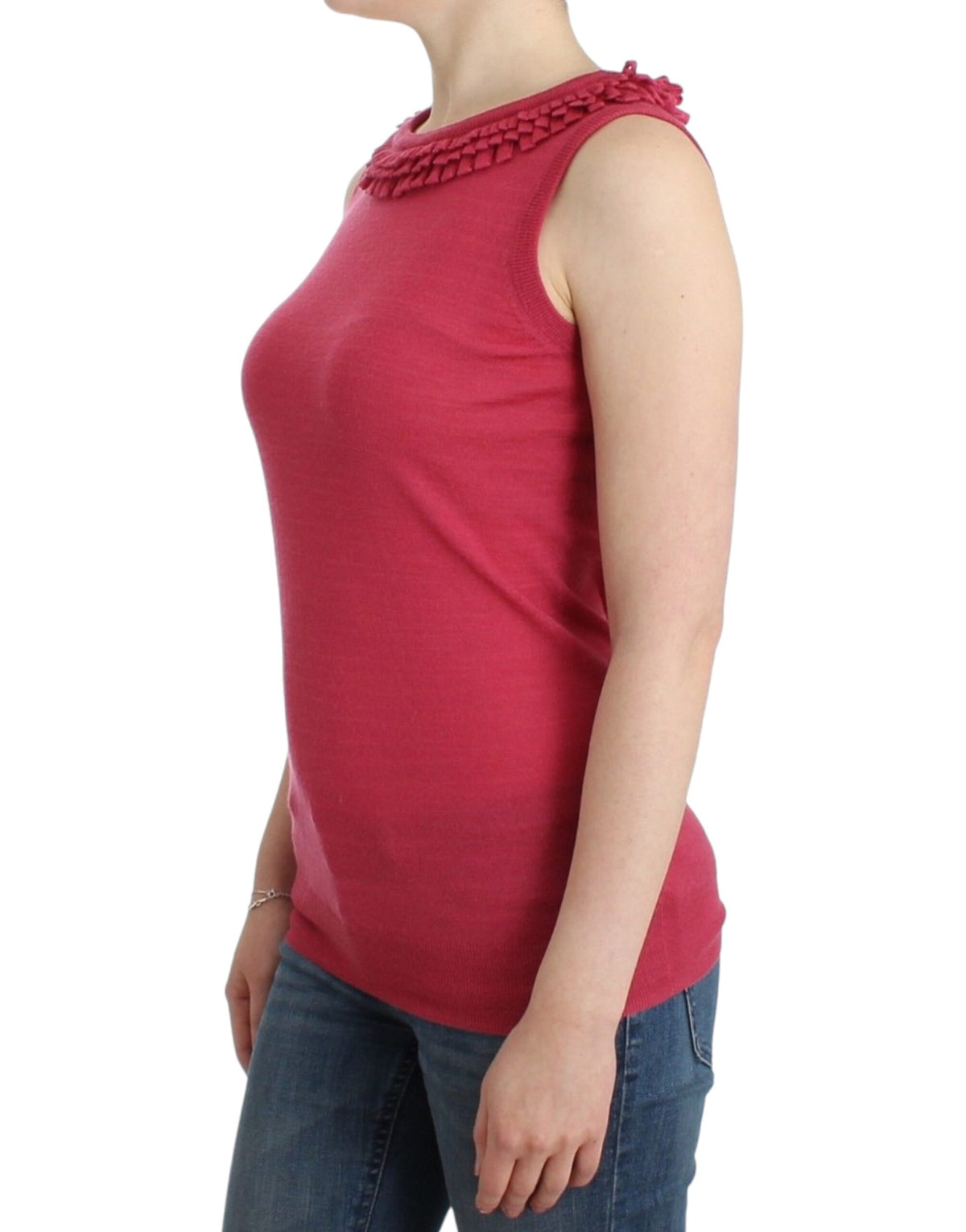 John Galliano Pink wool knit Women's top
