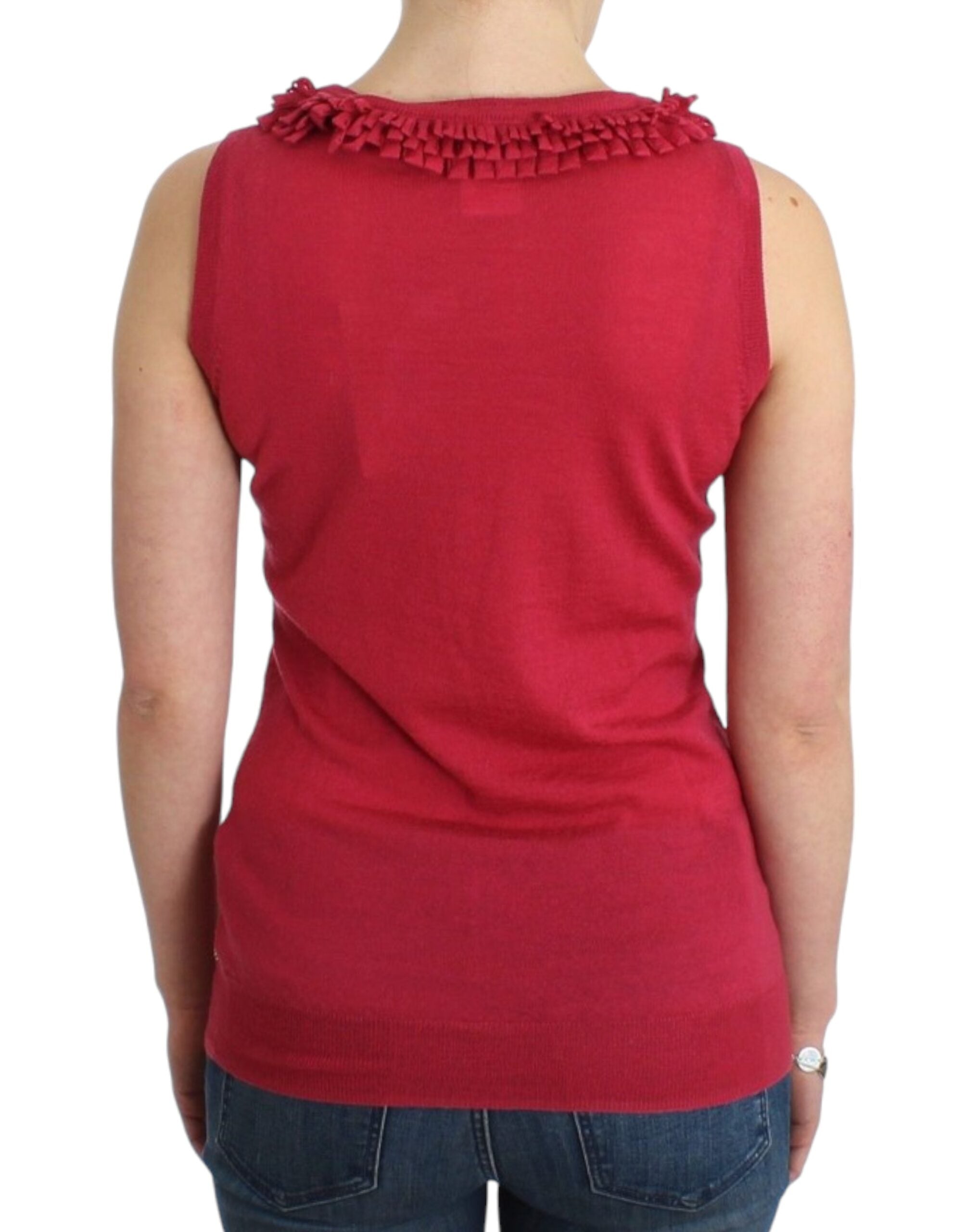 John Galliano Pink wool knit Women's top