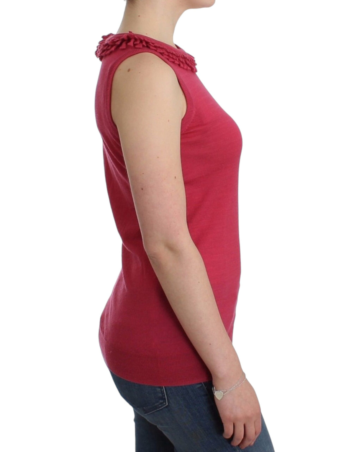 John Galliano Pink wool knit Women's top