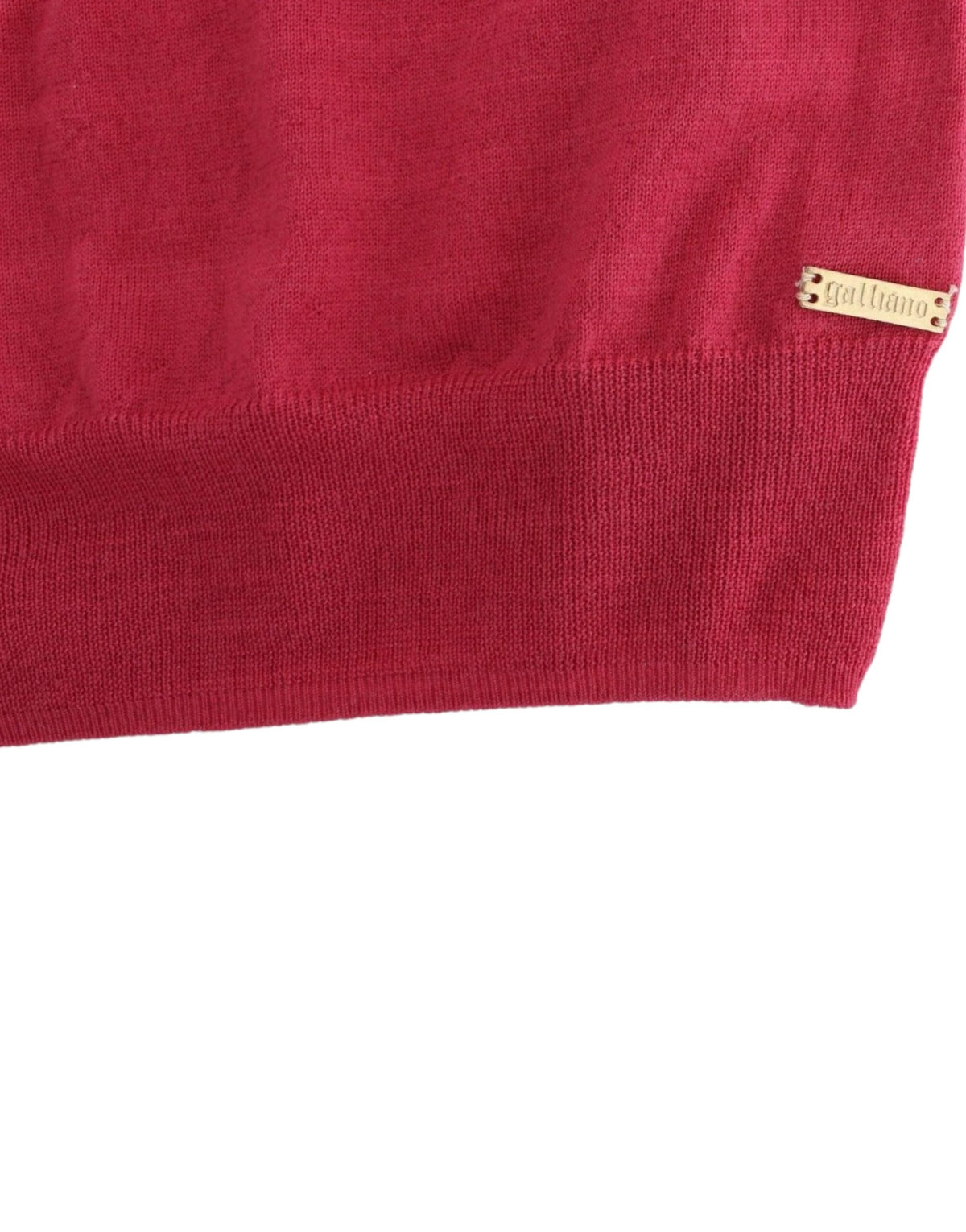 John Galliano Pink wool knit Women's top