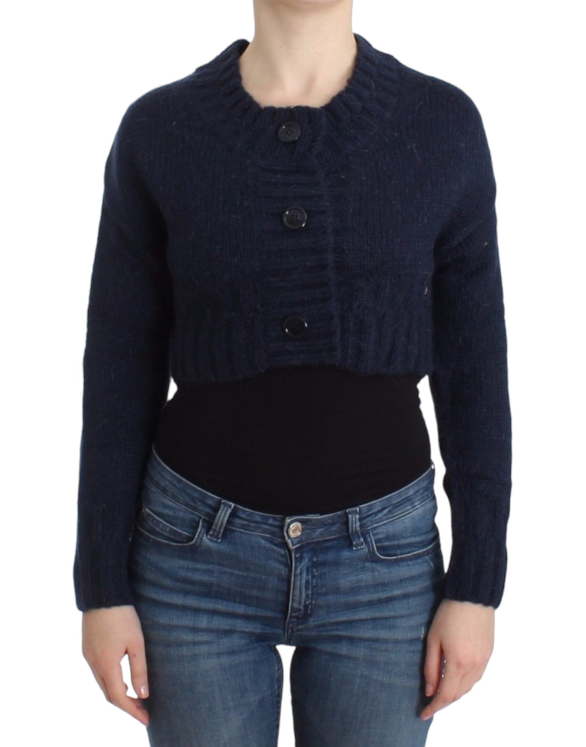 John Galliano Blue cropped Women's cardigan