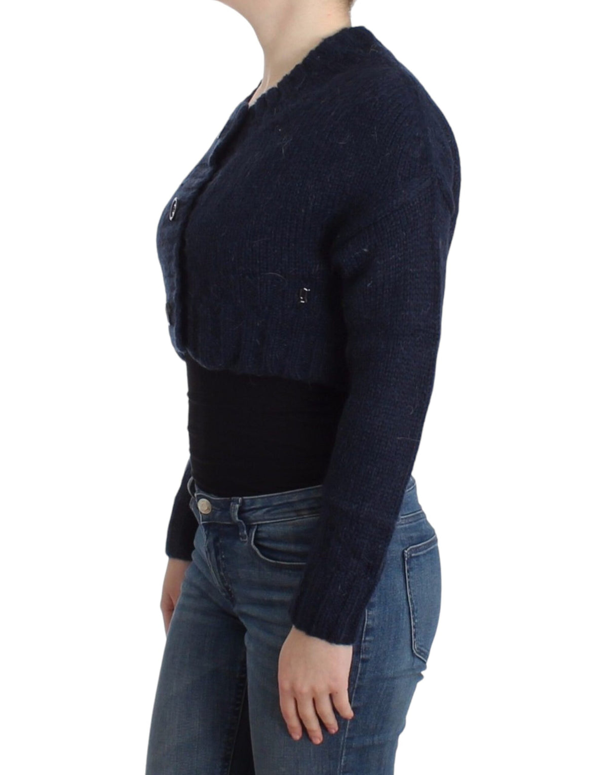 John Galliano Blue cropped Women's cardigan
