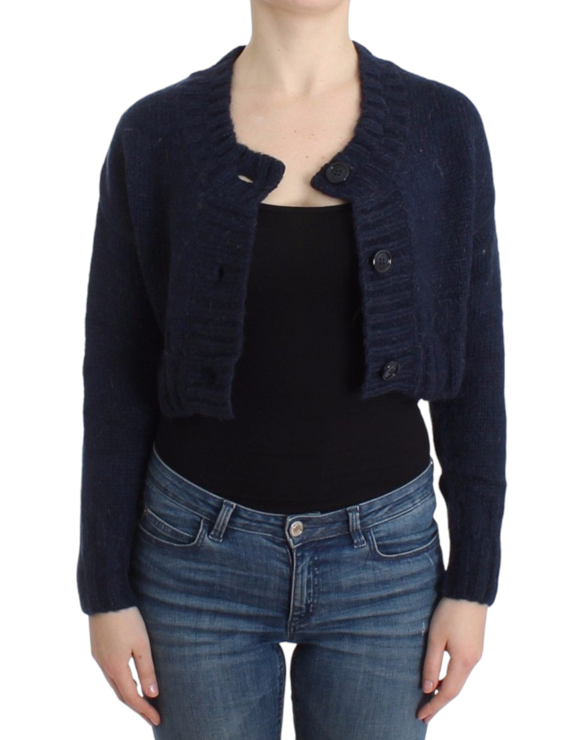 John Galliano Blue cropped Women's cardigan