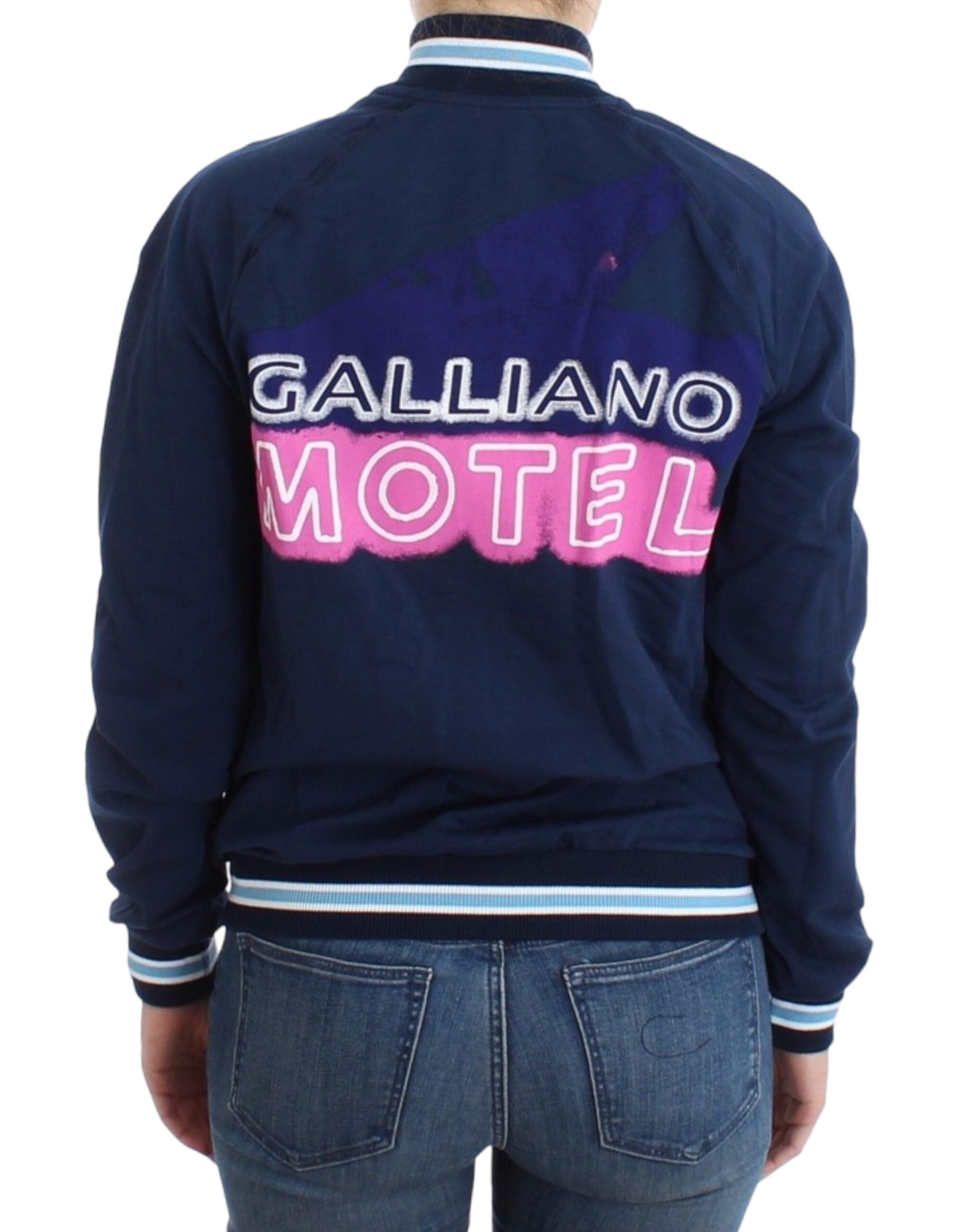 John Galliano Blue zip cotton Women's cardigan