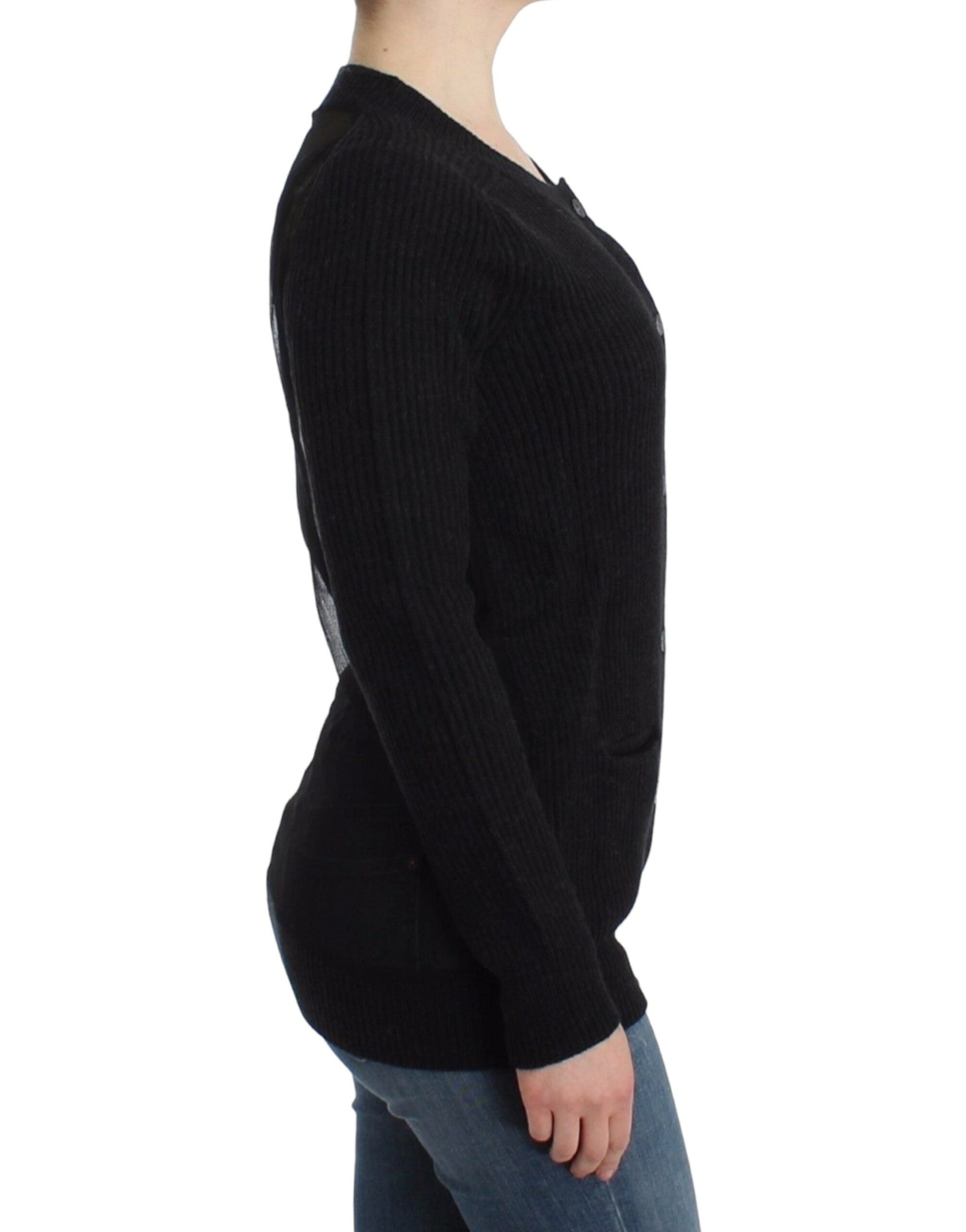 John Galliano Black wool Women's cardigan