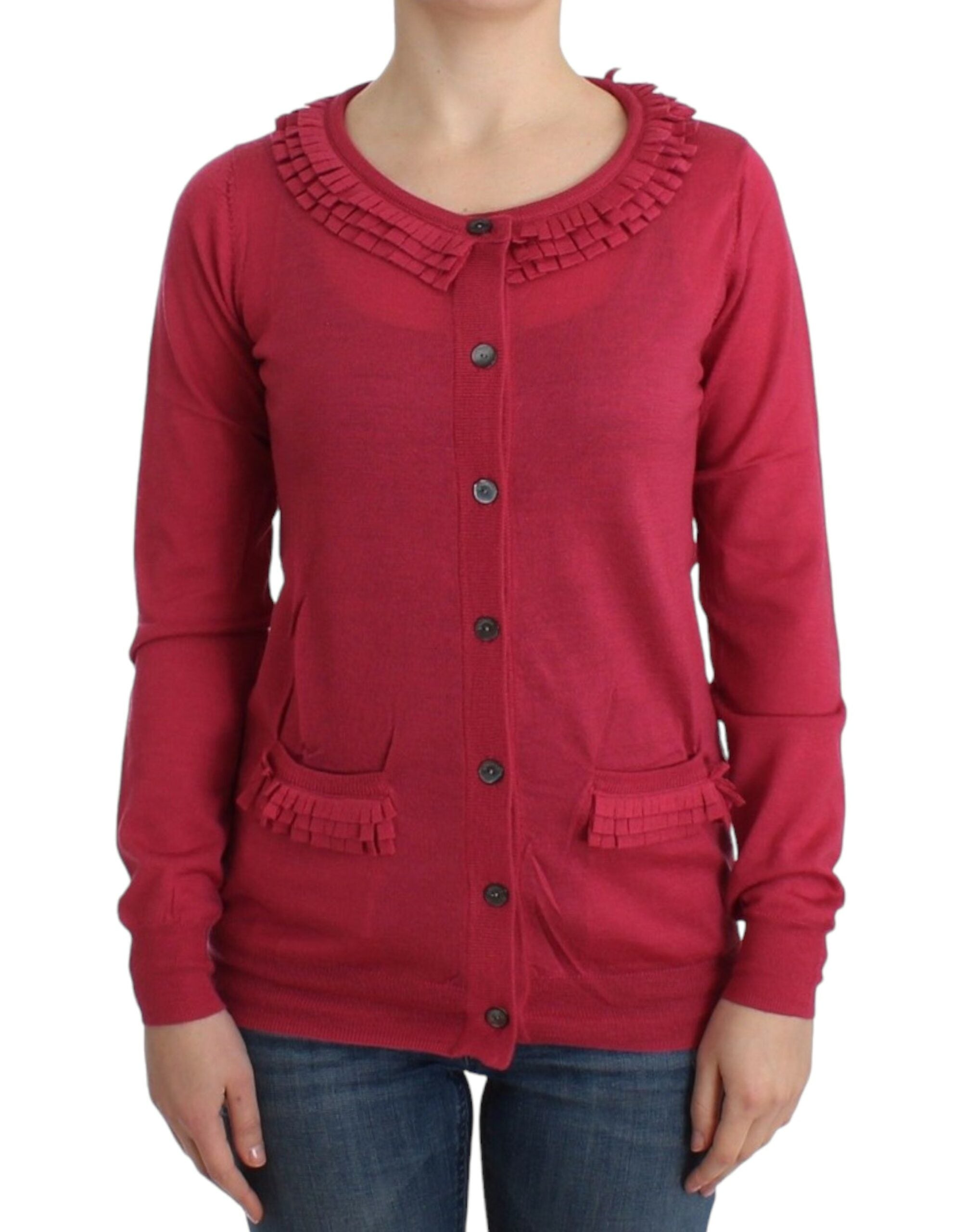 John Galliano Pink wool Women's cardigan
