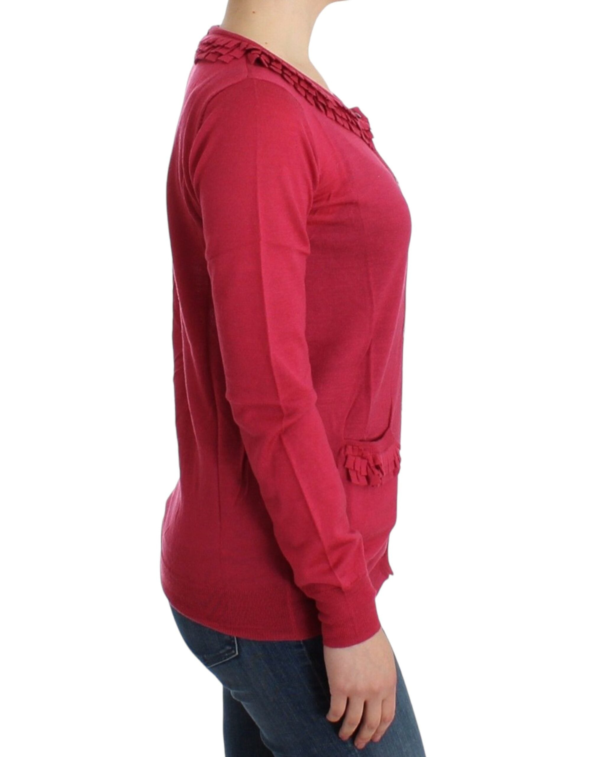John Galliano Pink wool Women's cardigan