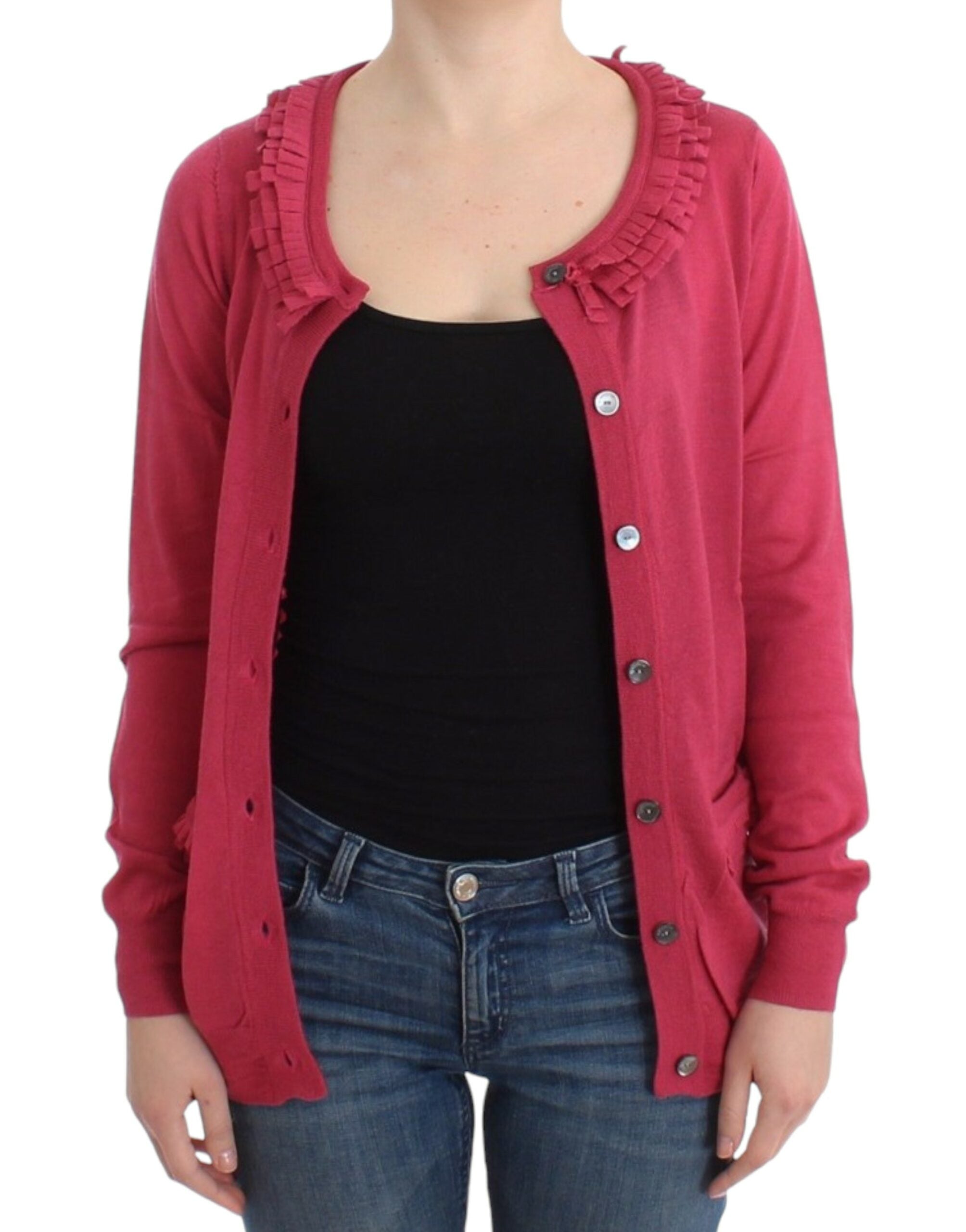John Galliano Pink wool Women's cardigan