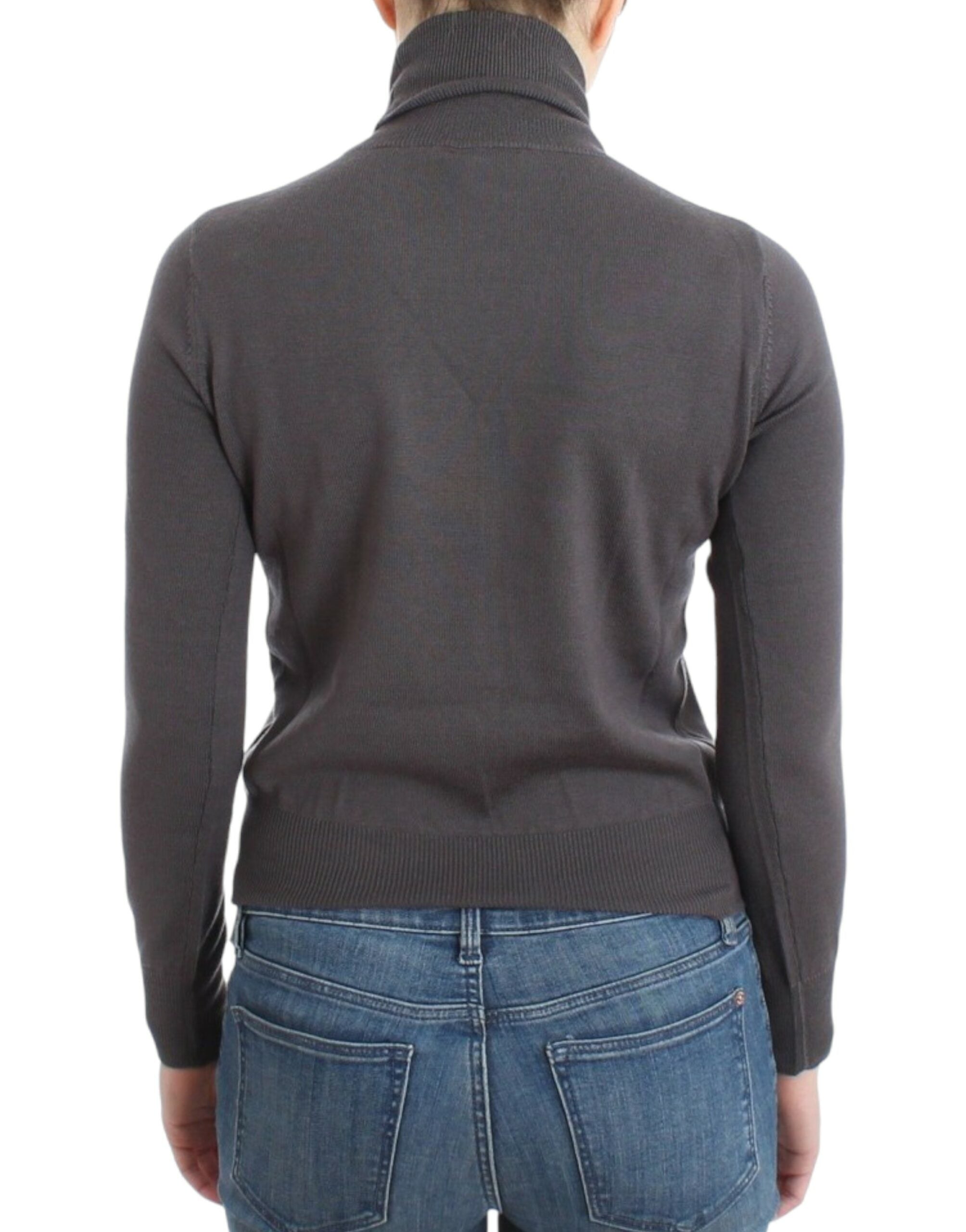 John Galliano Brown turtleneck cotton Women's sweater