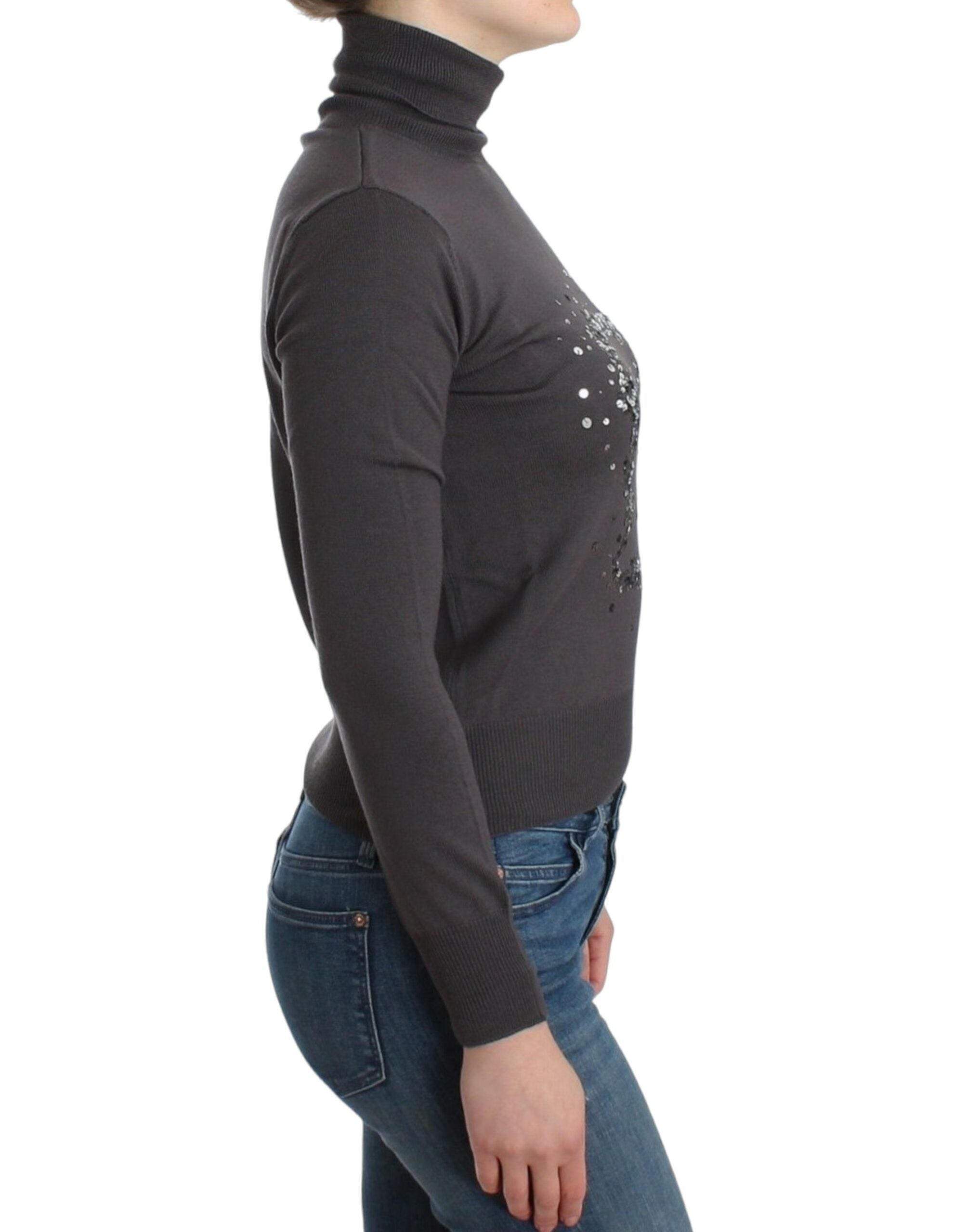 John Galliano Brown turtleneck cotton Women's sweater