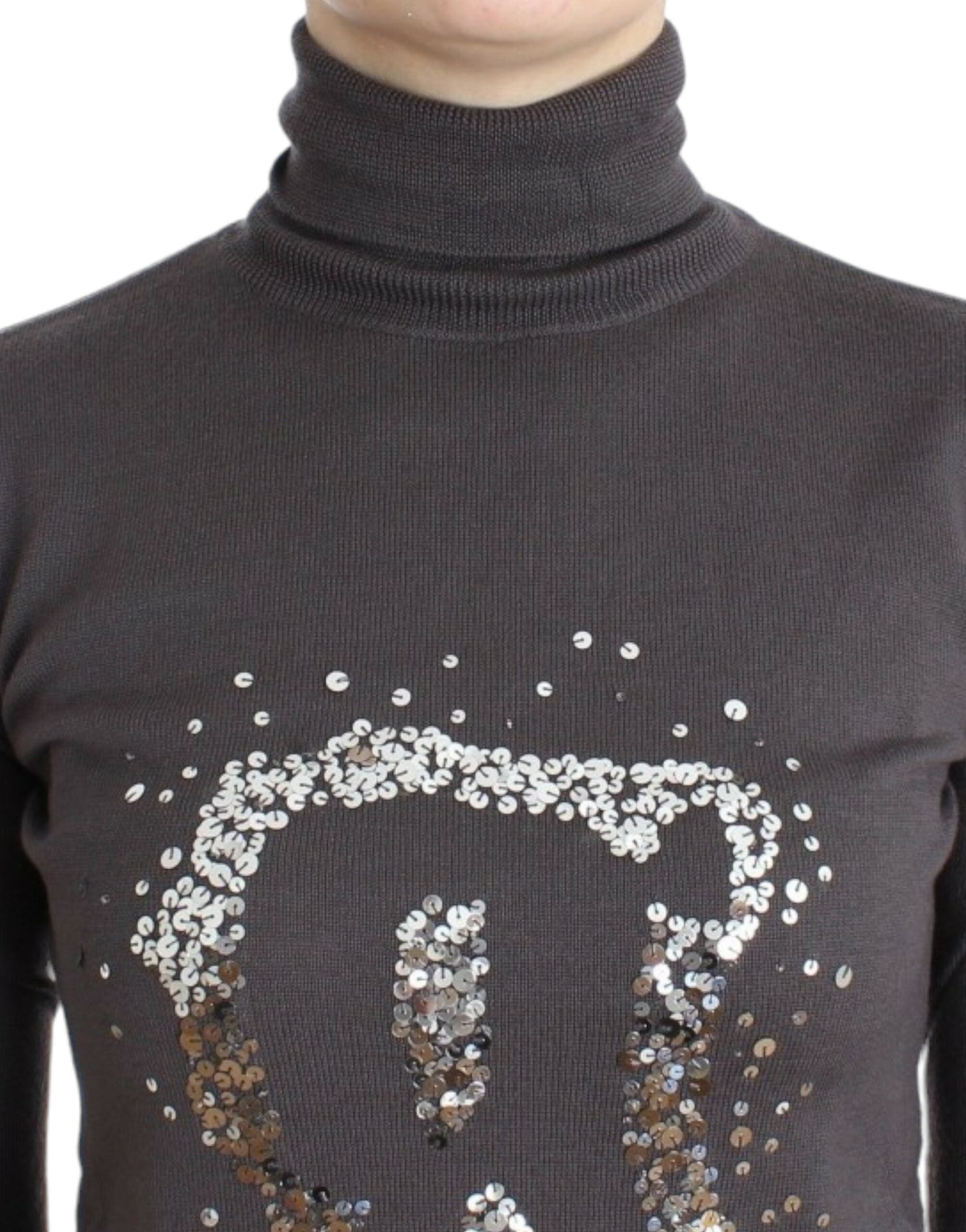 John Galliano Brown turtleneck cotton Women's sweater