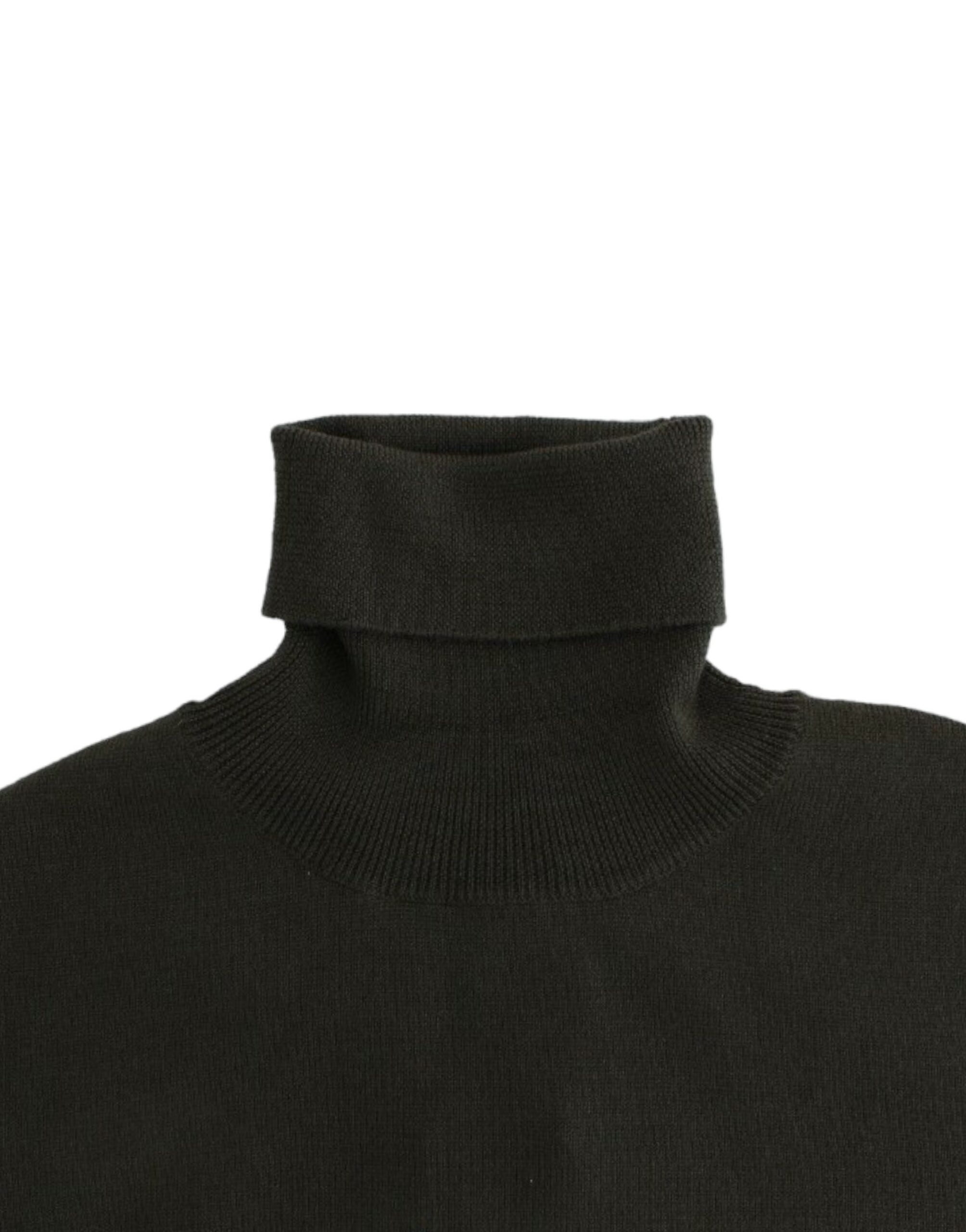 John Galliano Green wool turtleneck Women's sweater