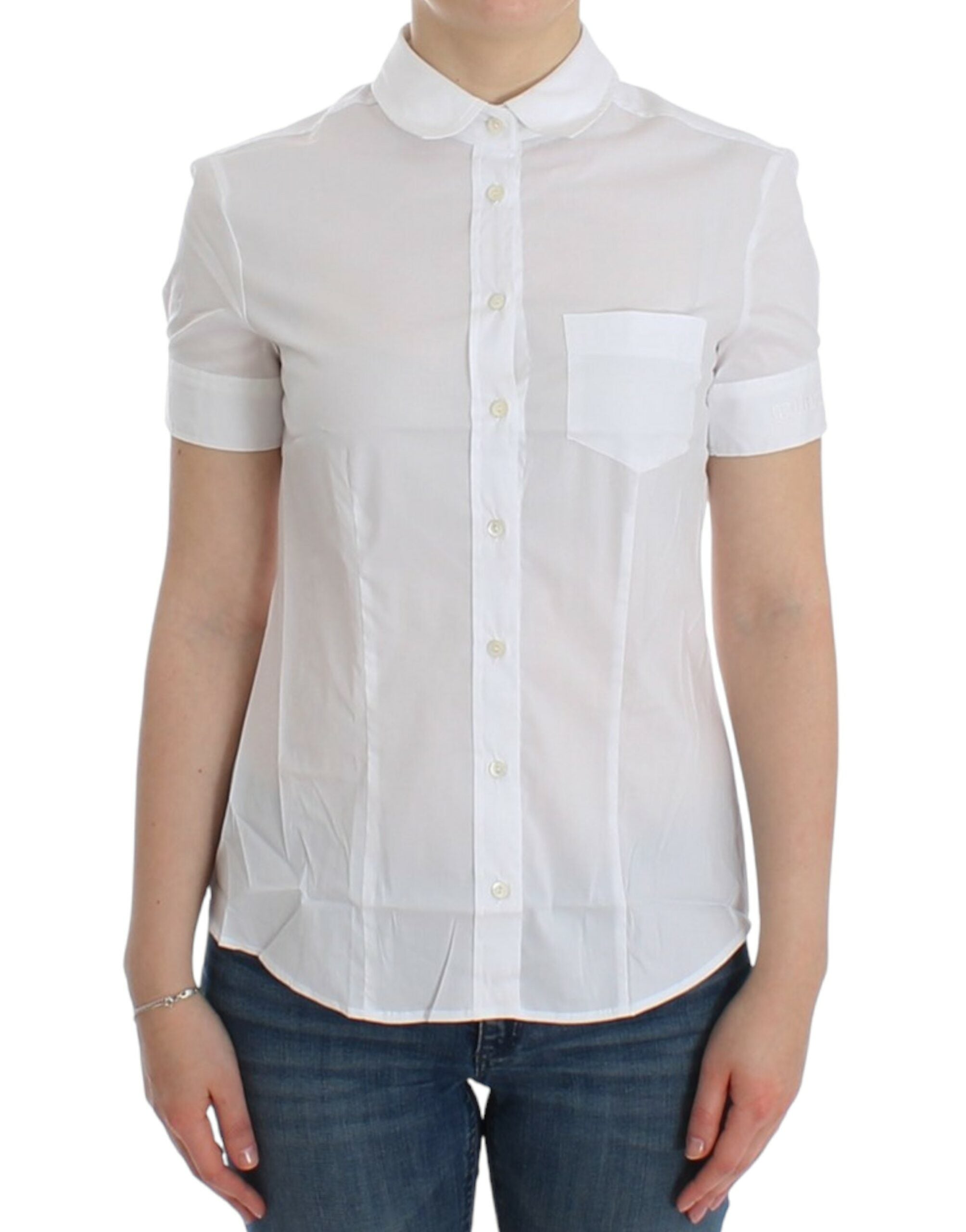 John Galliano White Cotton Shirt Women's Top