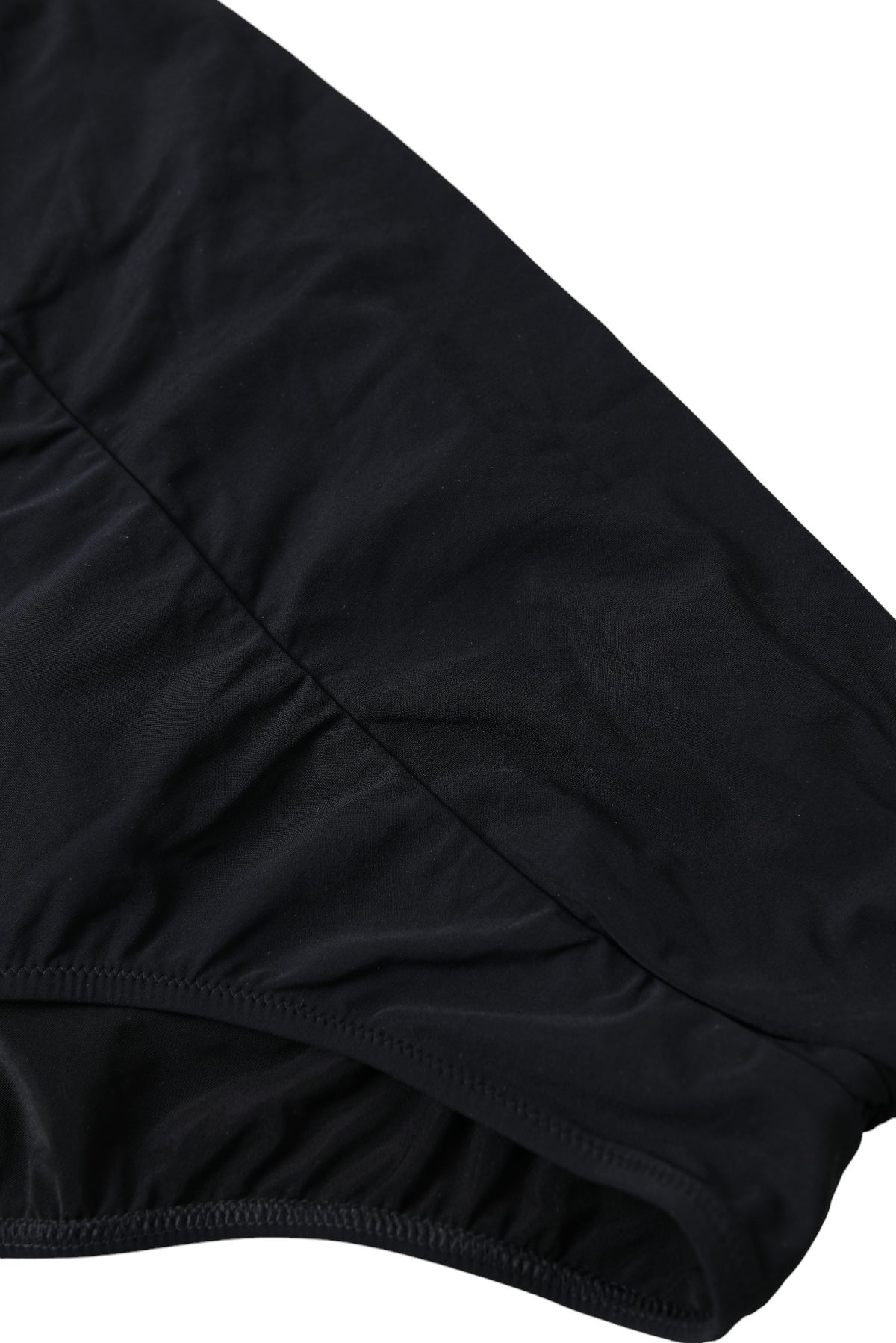 Dolce & Gabbana Black Nylon Stretch Swimwear Slip Bottom Women's Bikini