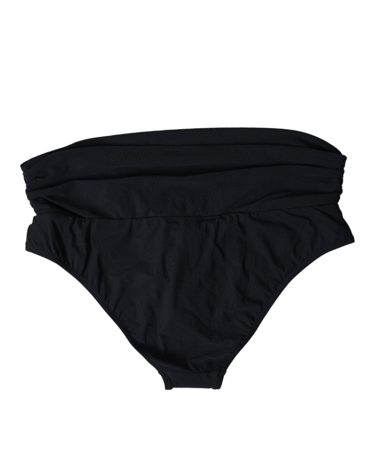 Dolce & Gabbana Black Nylon Stretch Swimwear Slip Bottom Women's Bikini