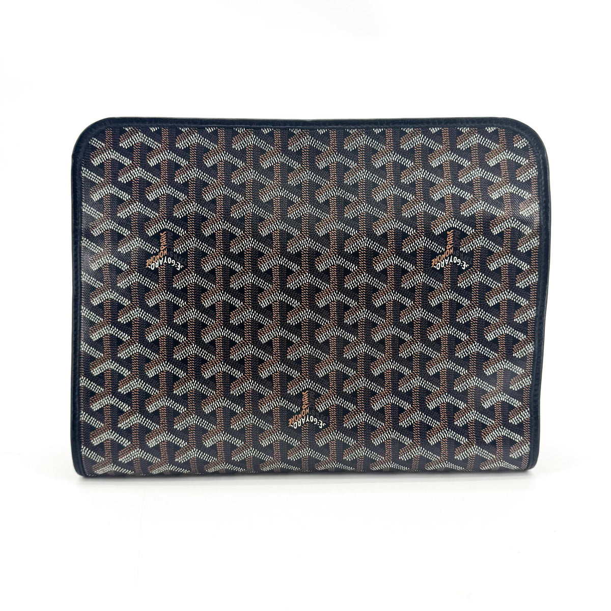 Goyard Jouvence Toiletry Coated Canvas Black Canvas Clutche & Pouche Bag (Pre-Owned)