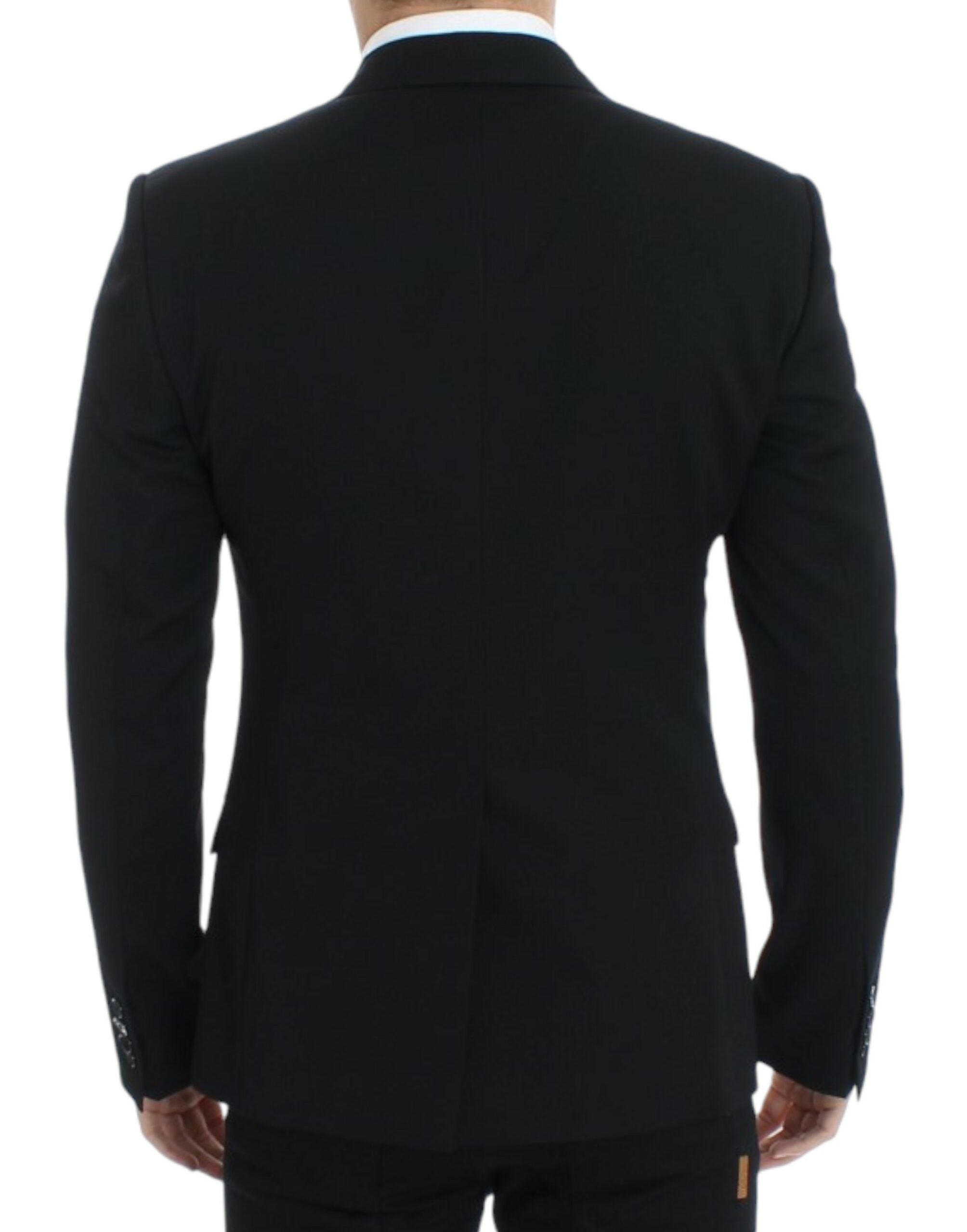 Dolce & Gabbana Black wool slim fit Men's blazer