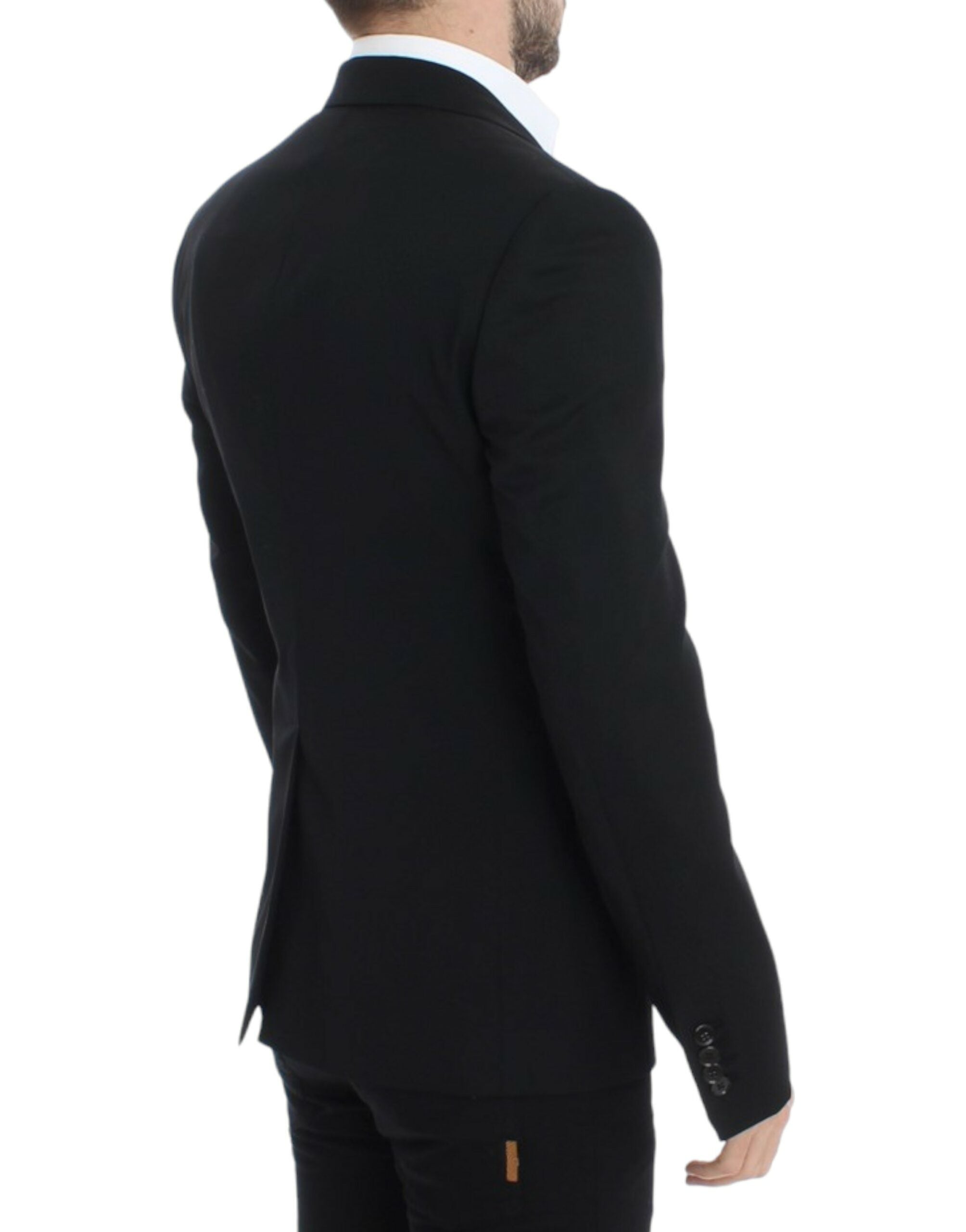 Dolce & Gabbana Black wool slim fit Men's blazer