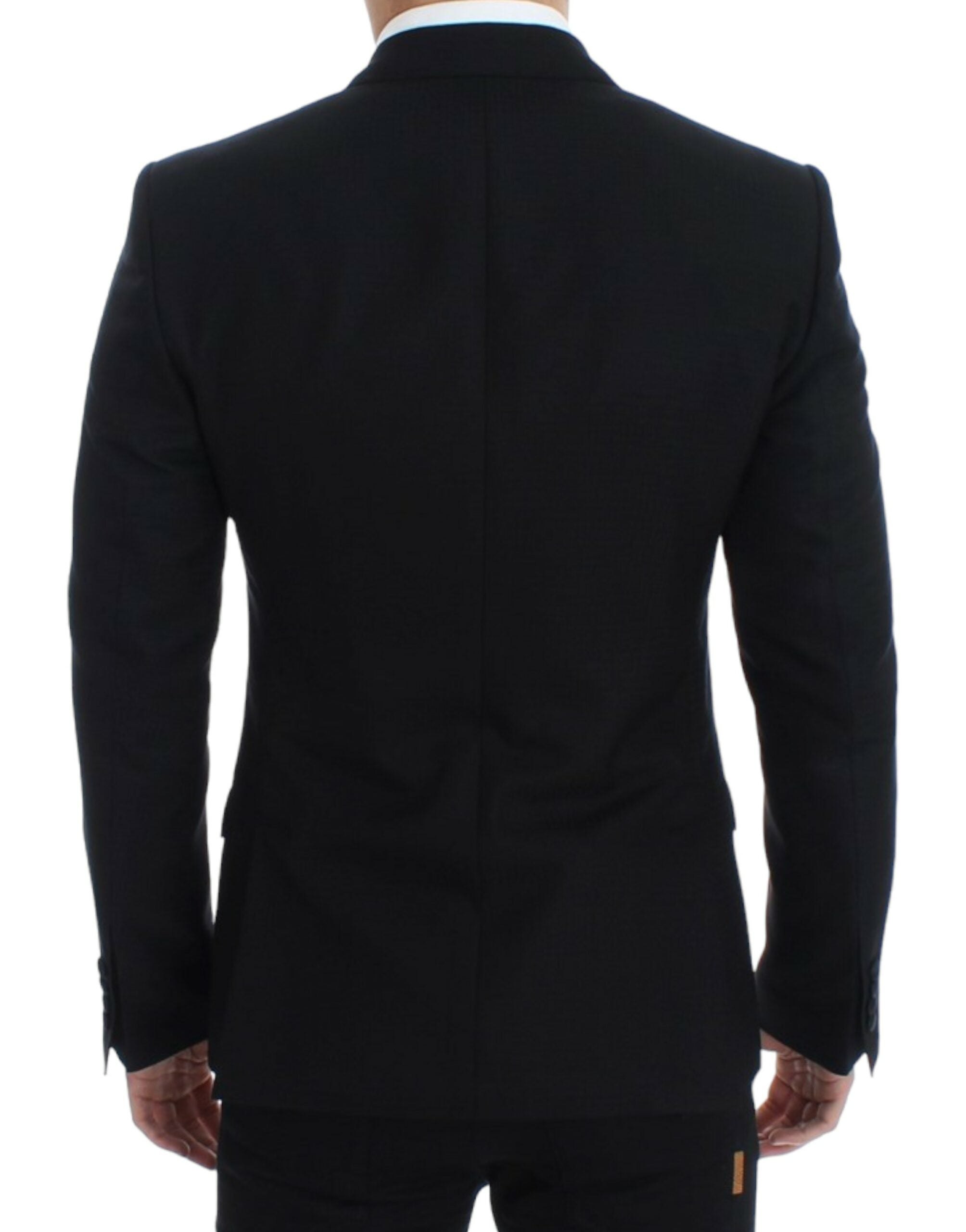 Dolce & Gabbana Black wool silk SICILIA Men's blazer