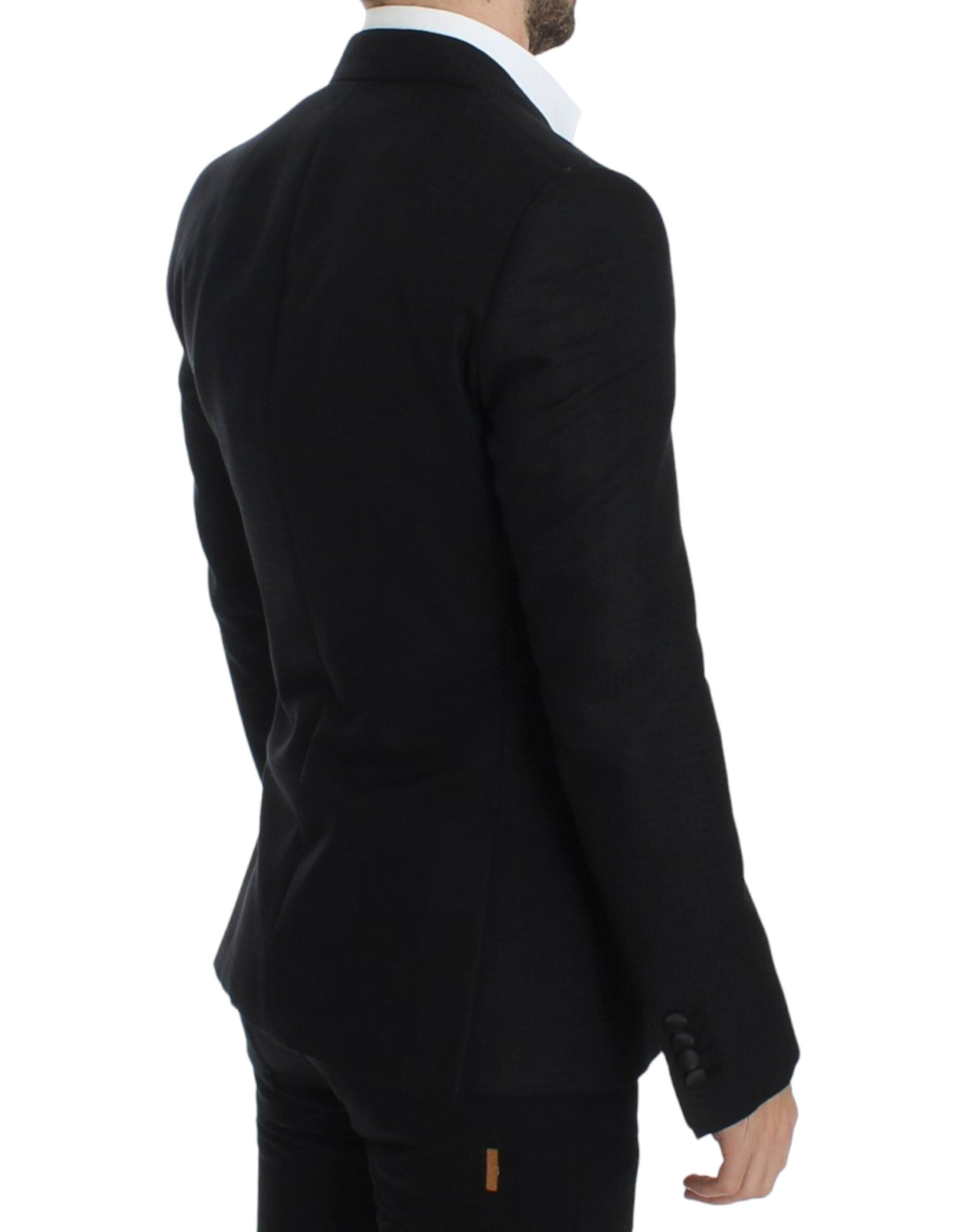 Dolce & Gabbana Black wool silk SICILIA Men's blazer