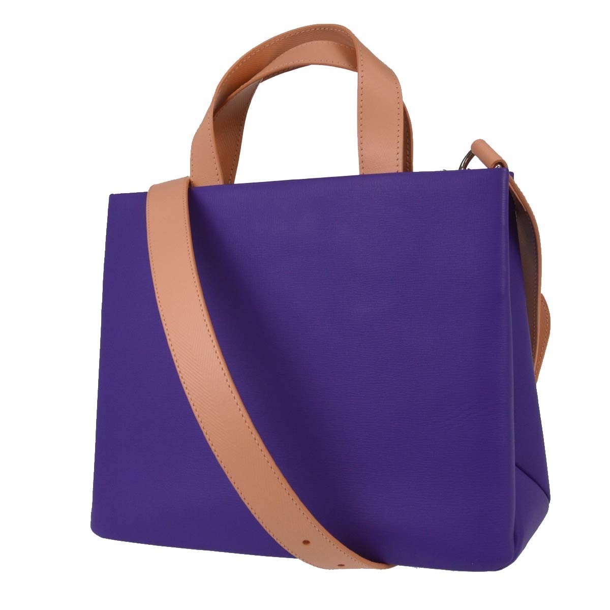 Louis Vuitton Shopper Leather Purple Leather Tote Bag Bag (Pre-Owned)