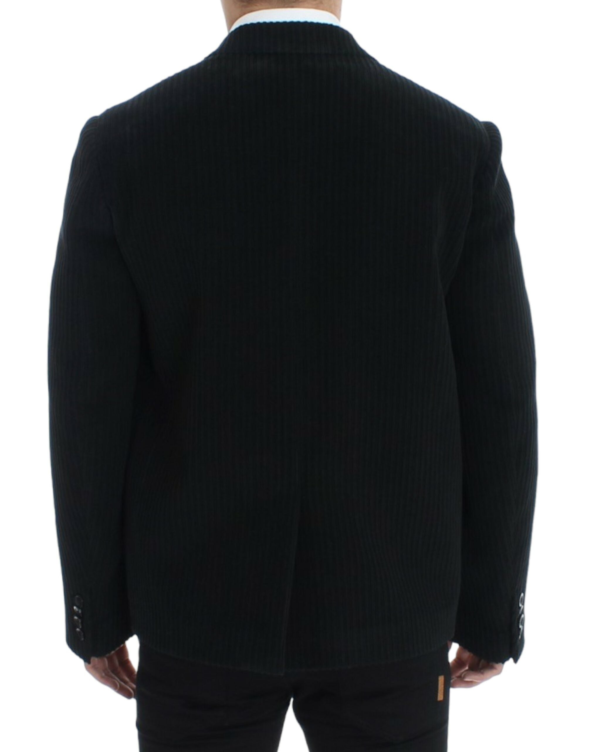 Dolce & Gabbana Elegant Black Martini Blazer Men's Jacket