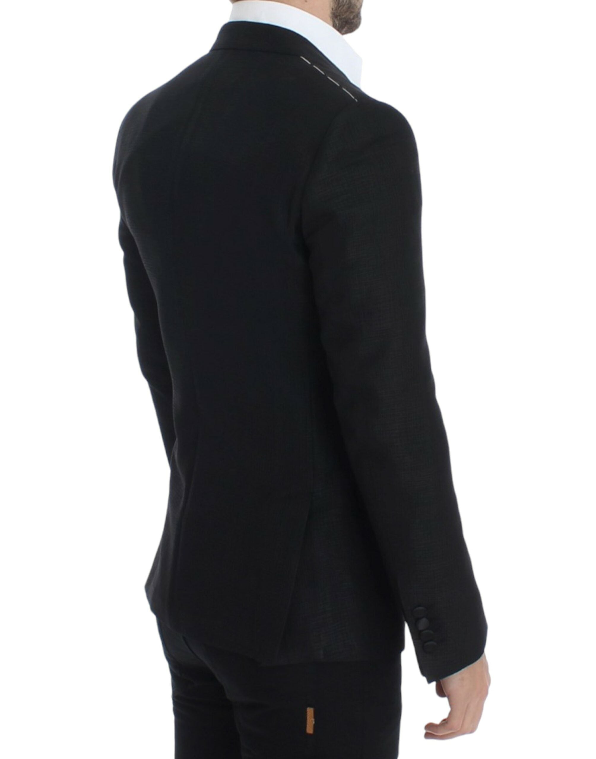 Dolce & Gabbana Black wool MARTINI slim Men's blazer